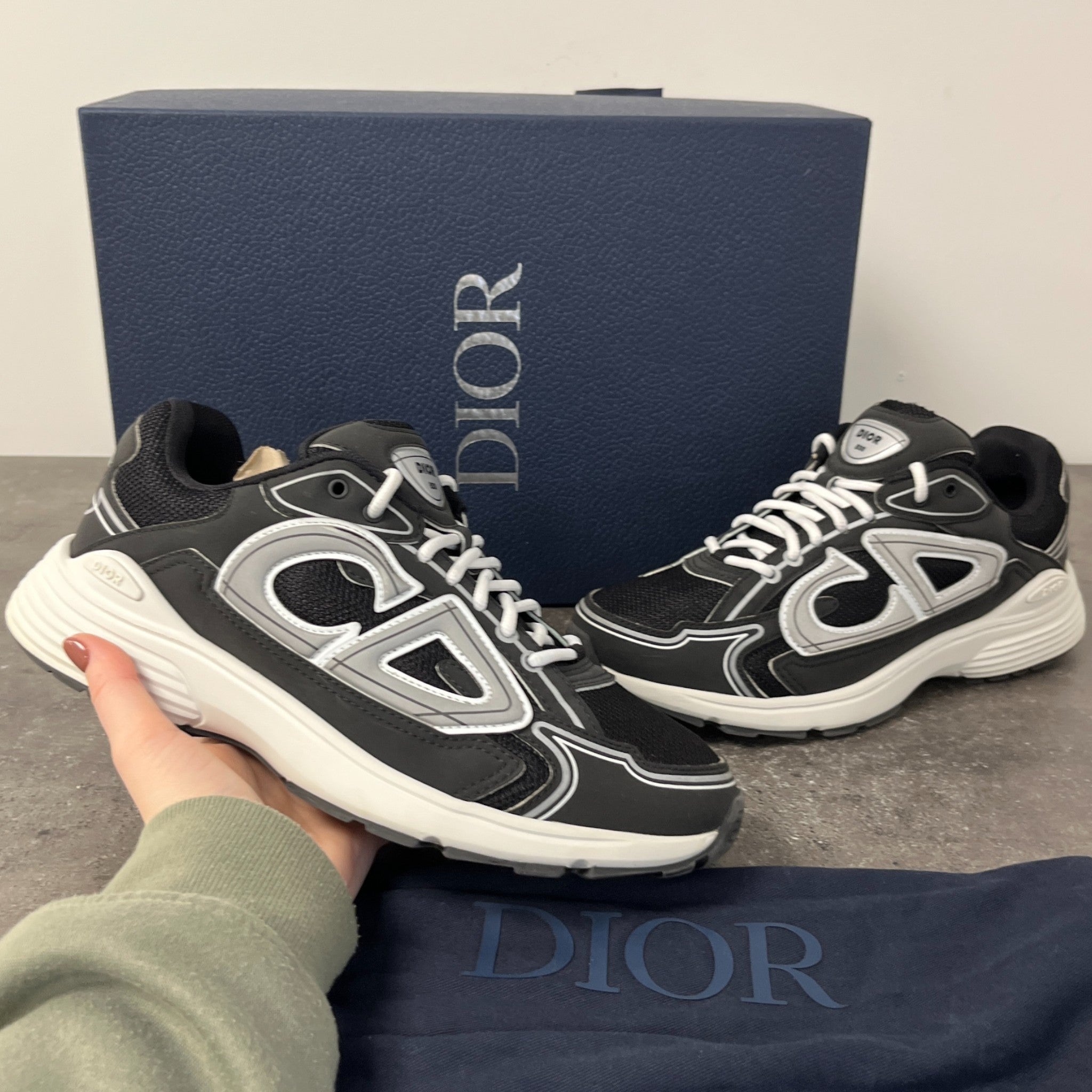 Men's B30 Low Trainers Black Size EU 41 / UK 7