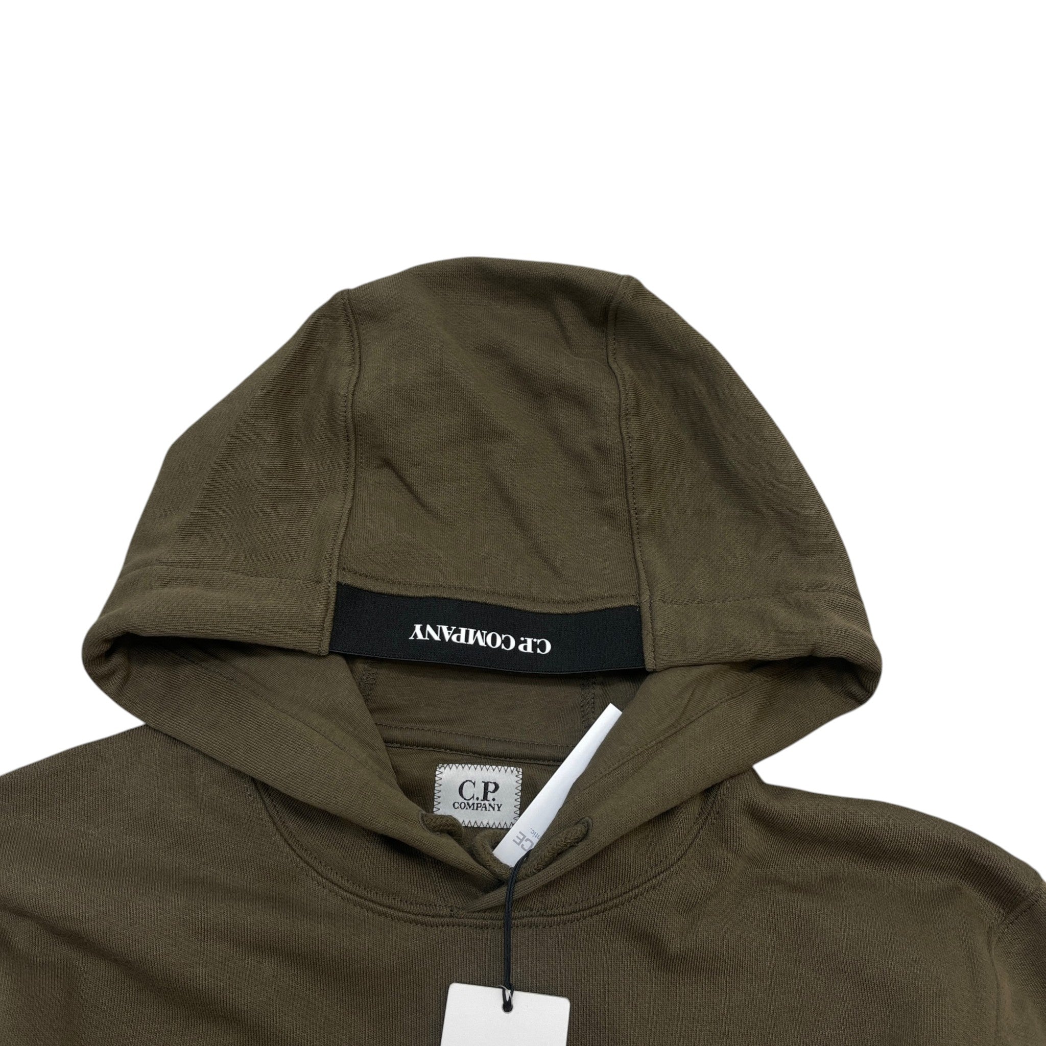 Men's Lens Logo Hoodie Khaki Size XS