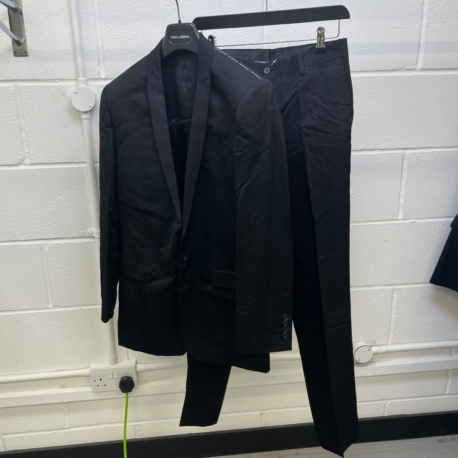 Men's Pattern Suit Black Size 44R