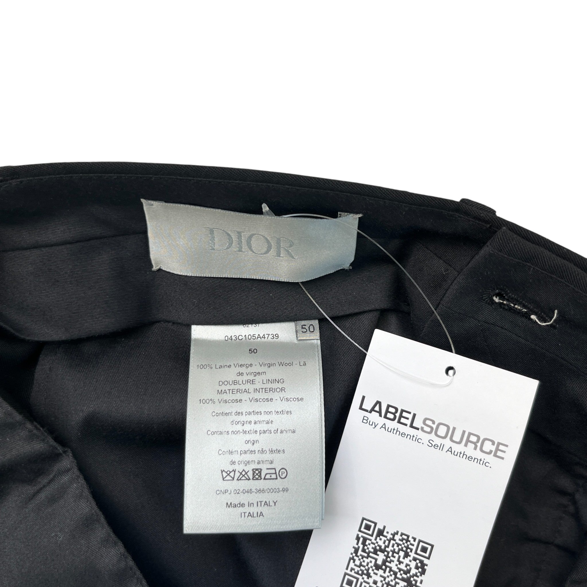 Men's Woven Trousers Black Size IT 50 / UK 34