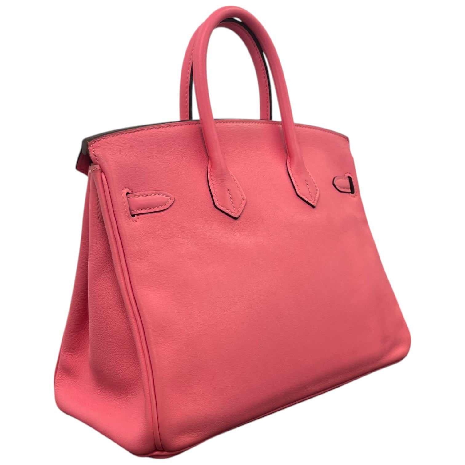 Women's Birkin 25 Rose Azalee Swift Palladium Hardware Bag Pink