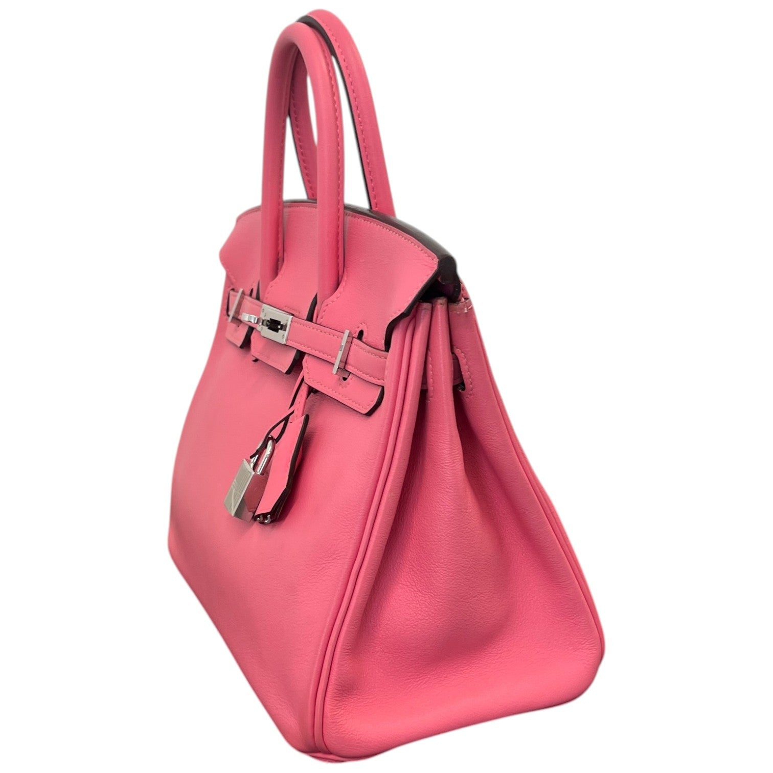 Women's Birkin 25 Rose Azalee Swift Palladium Hardware Bag Pink
