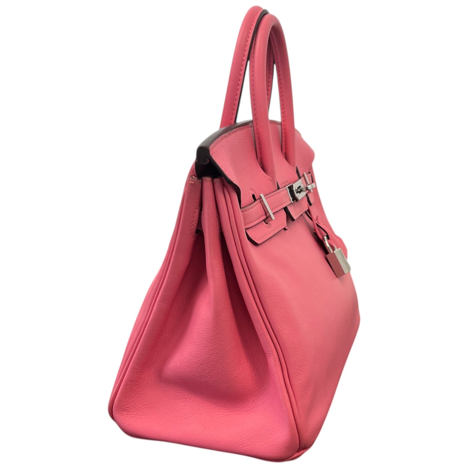 Women's Birkin 25 Rose Azalee Swift Palladium Hardware Bag Pink