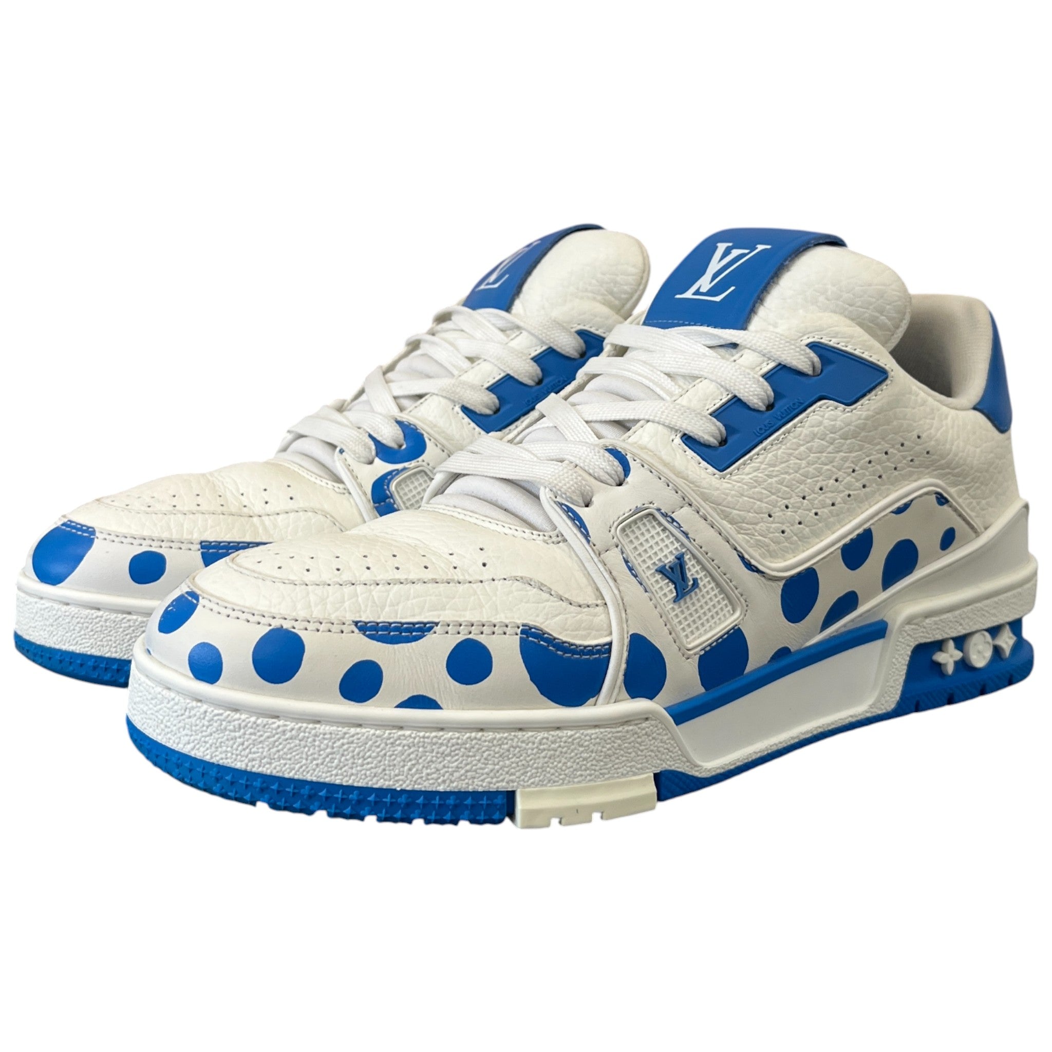 Men's Lv X Kusama Low Trainers Blue Size EU 39.5 / UK 5.5