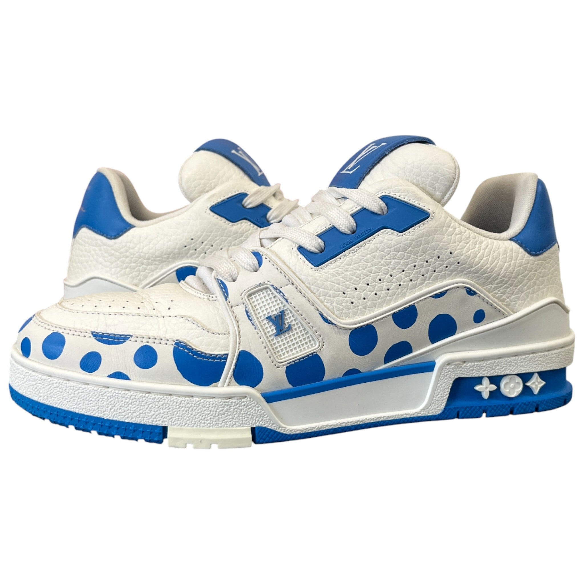 Men's Lv X Kusama Low Trainers Blue Size EU 39.5 / UK 5.5