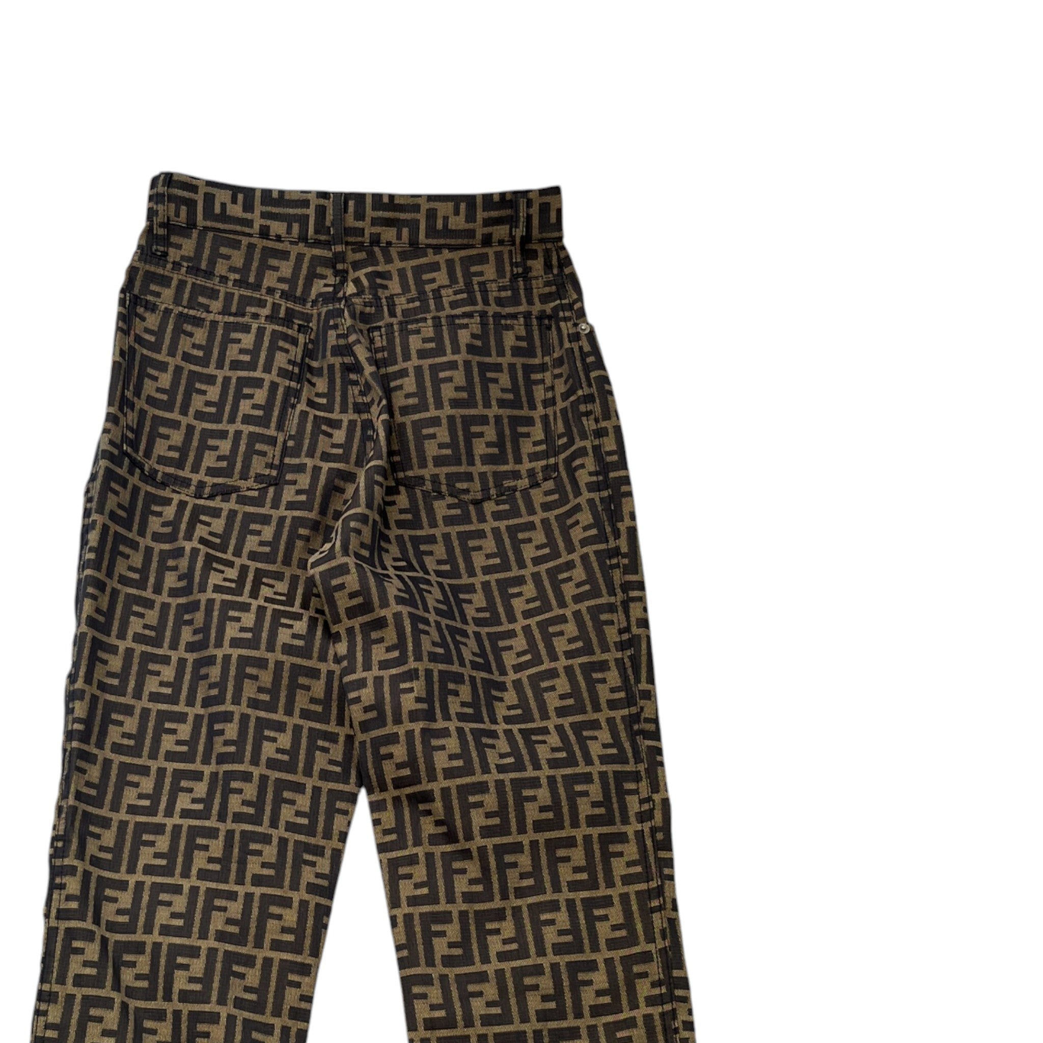 Women's Ff Zucca Jeans Brown Size Waist 28"