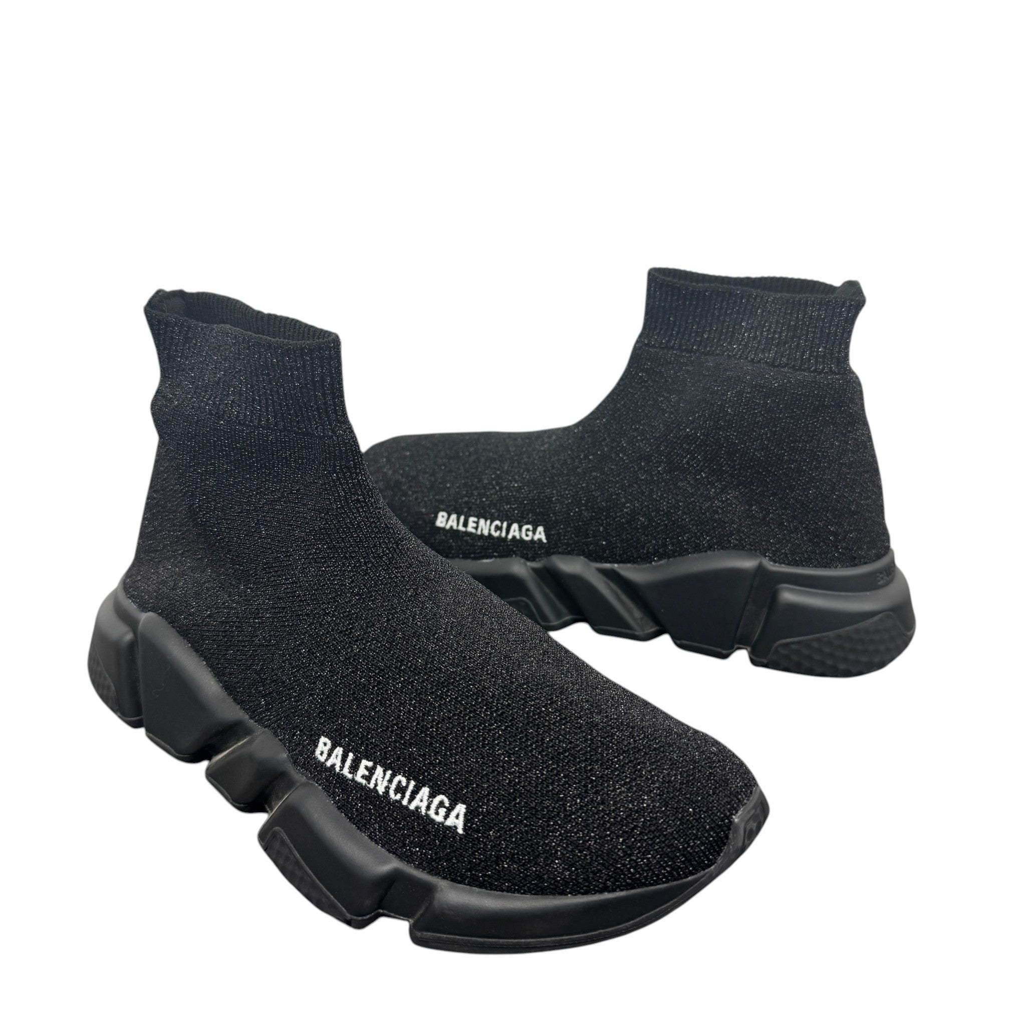 Women's Speed Sock High Trainers Black Size EU 36 / UK 3