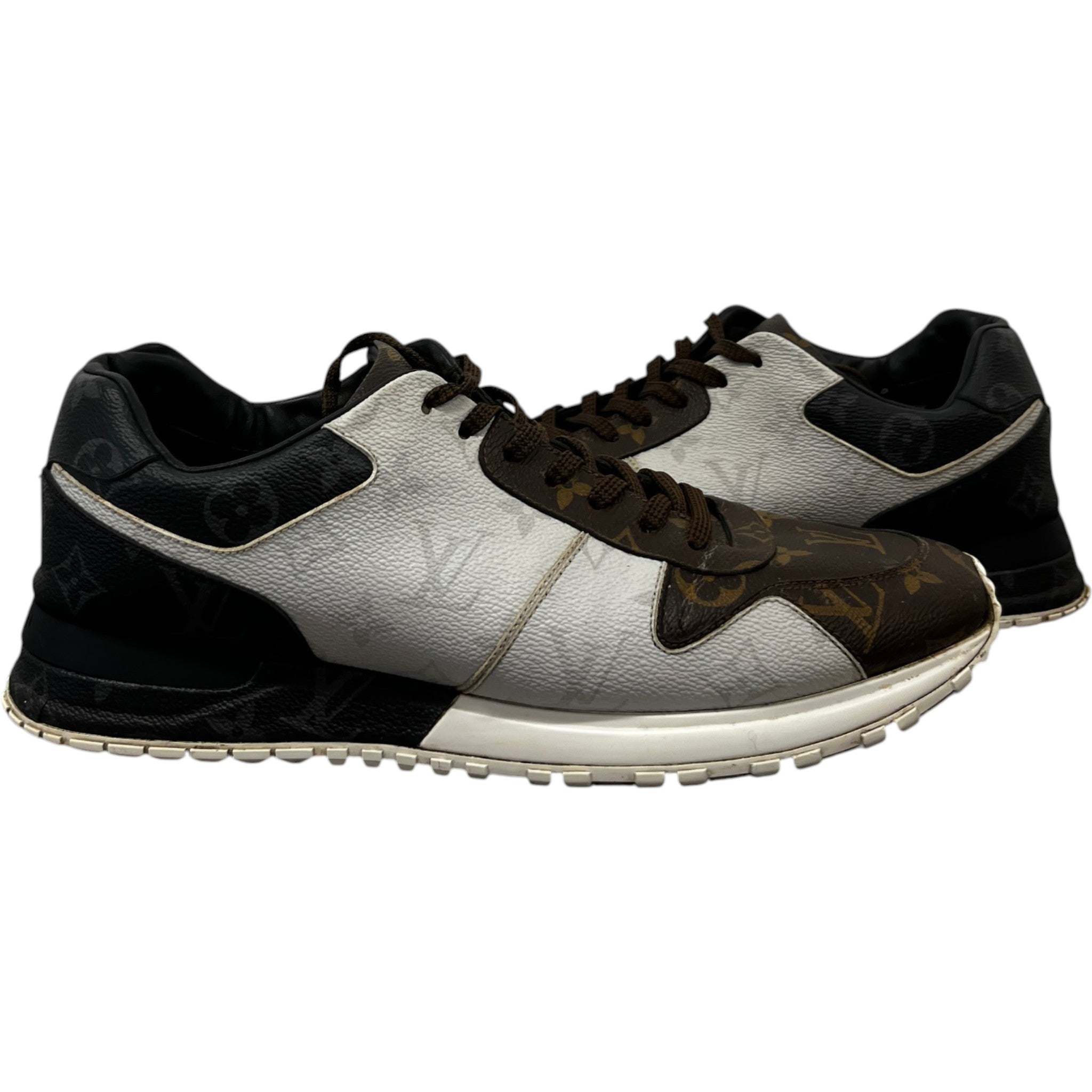 Men's Monogram Run Away Low Trainers Brown Size EU 42 / UK 8
