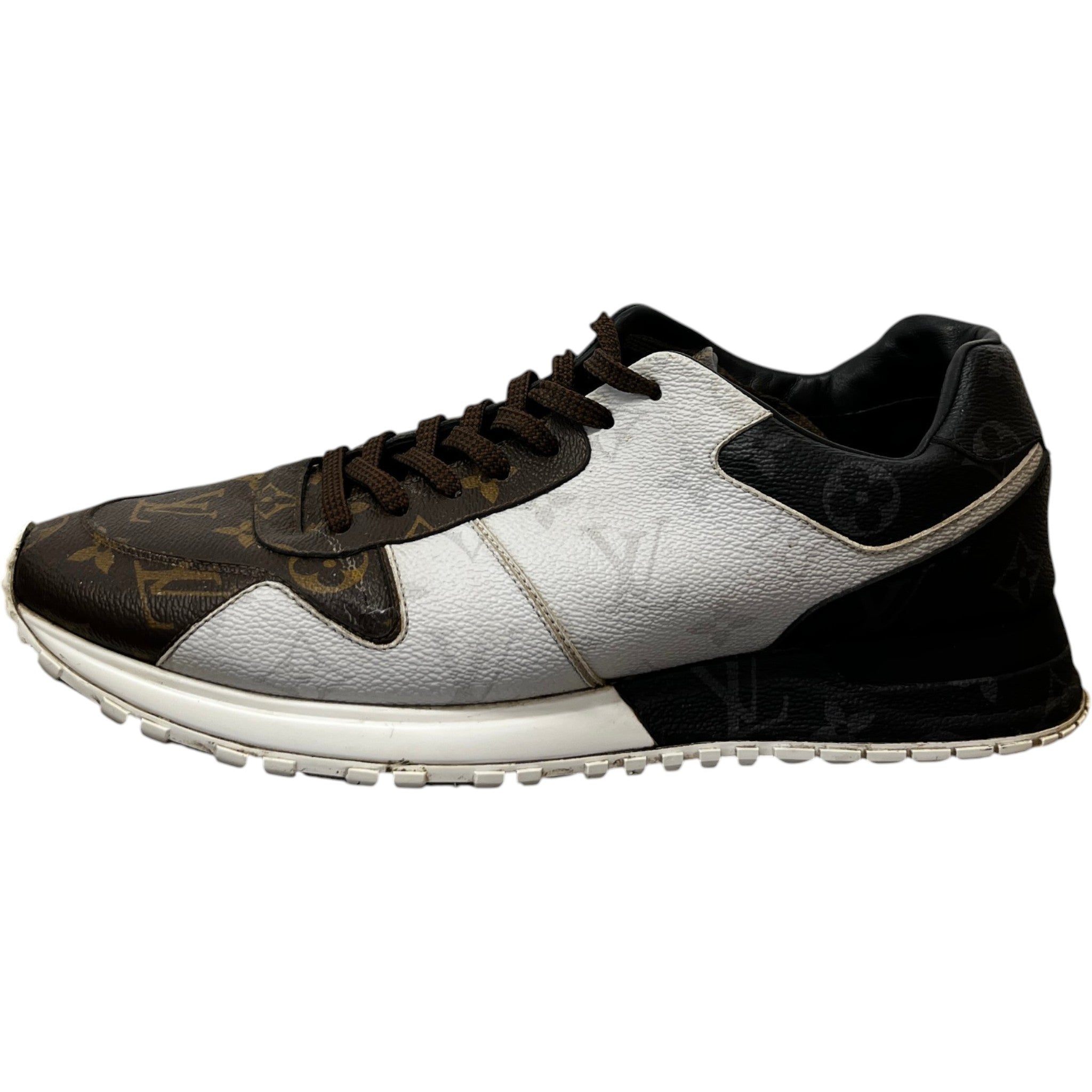 Men's Monogram Run Away Low Trainers Brown Size EU 42 / UK 8