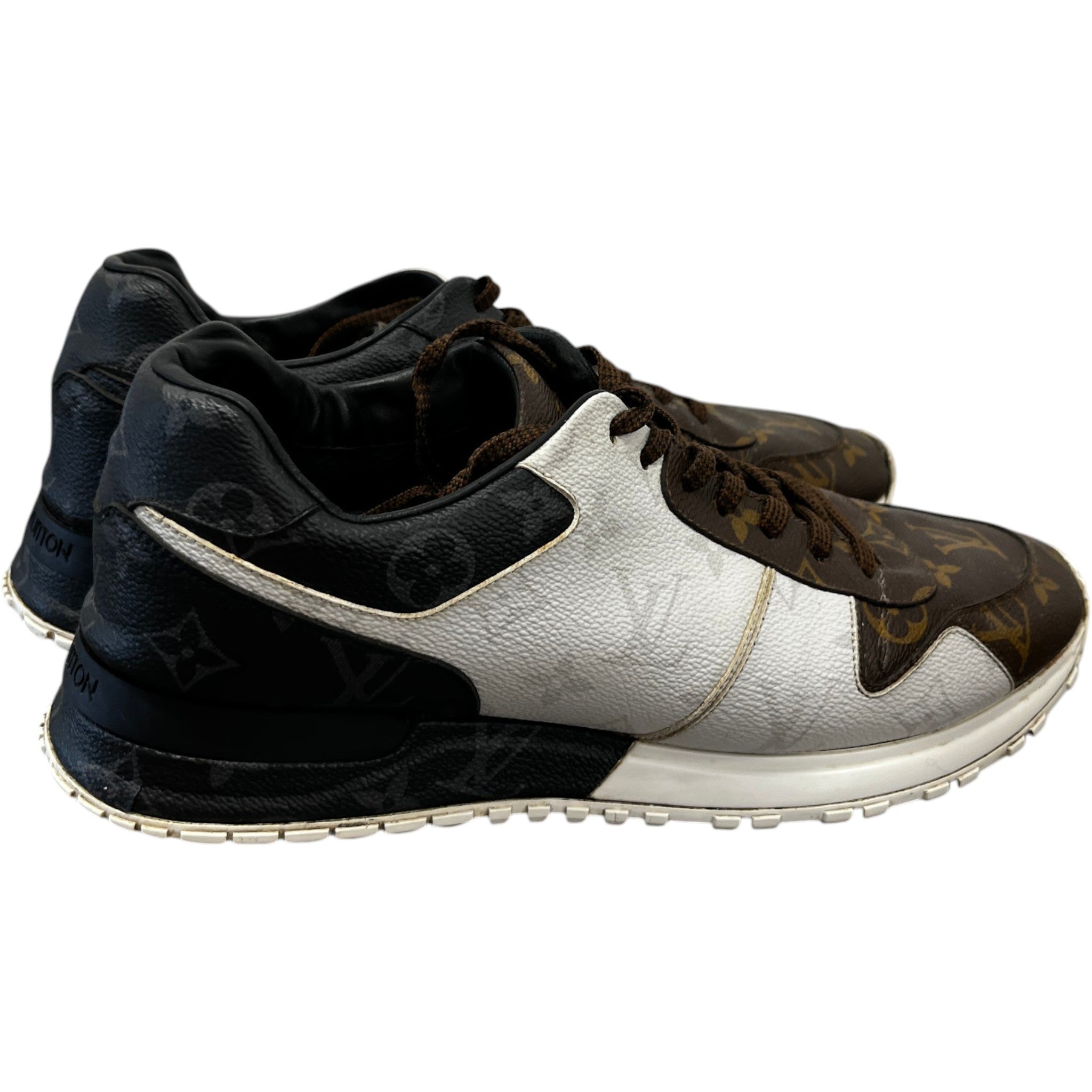Men's Monogram Run Away Low Trainers Brown Size EU 42 / UK 8