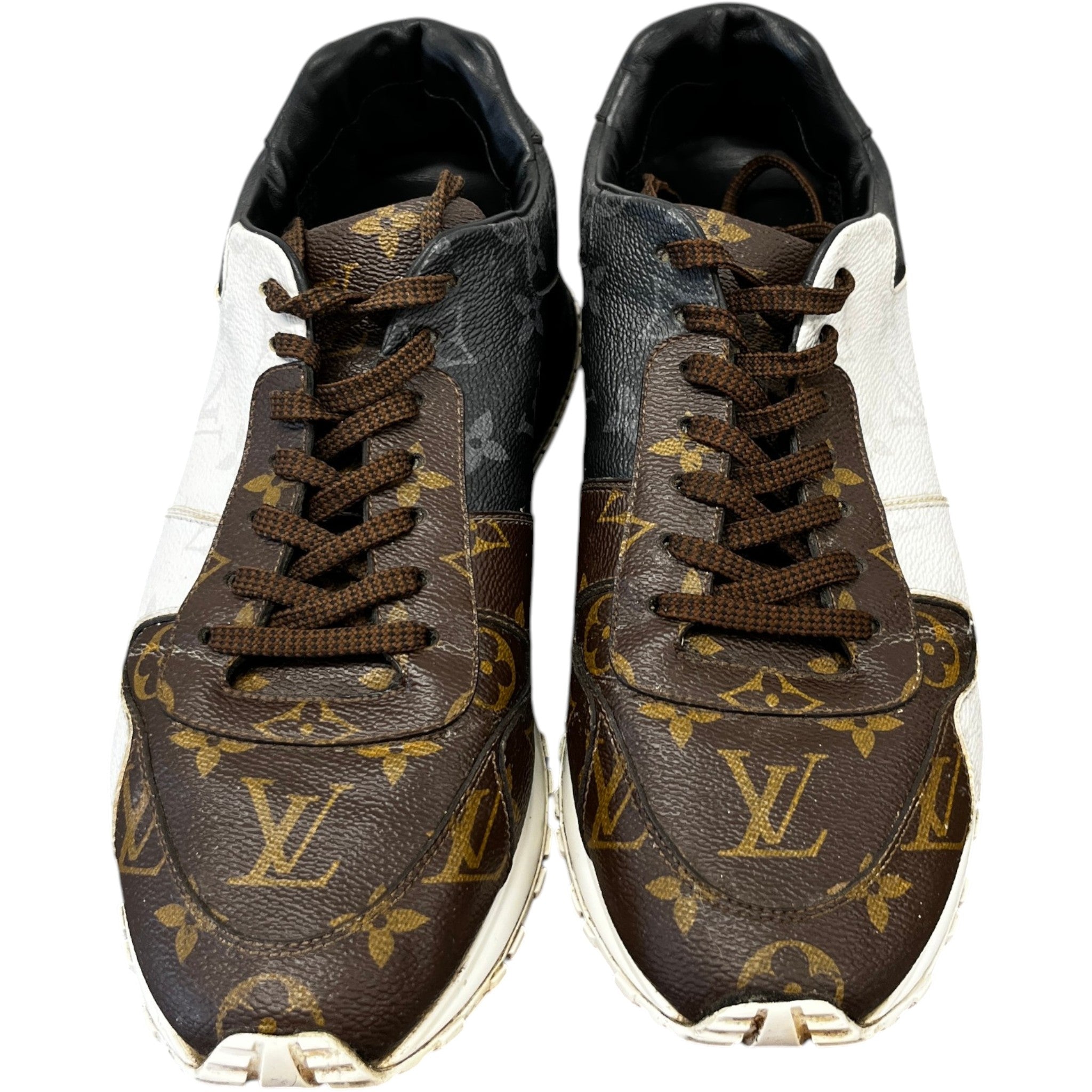 Men's Monogram Run Away Low Trainers Brown Size EU 42 / UK 8