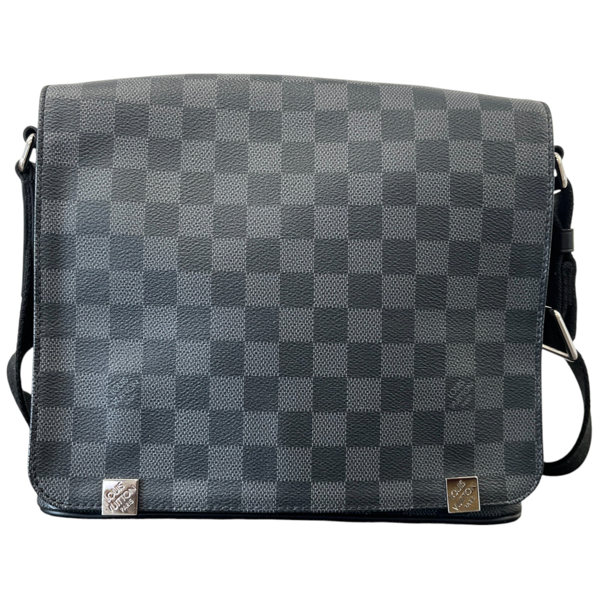 Men's Damier Graphite District Pm Messenger Bag Black