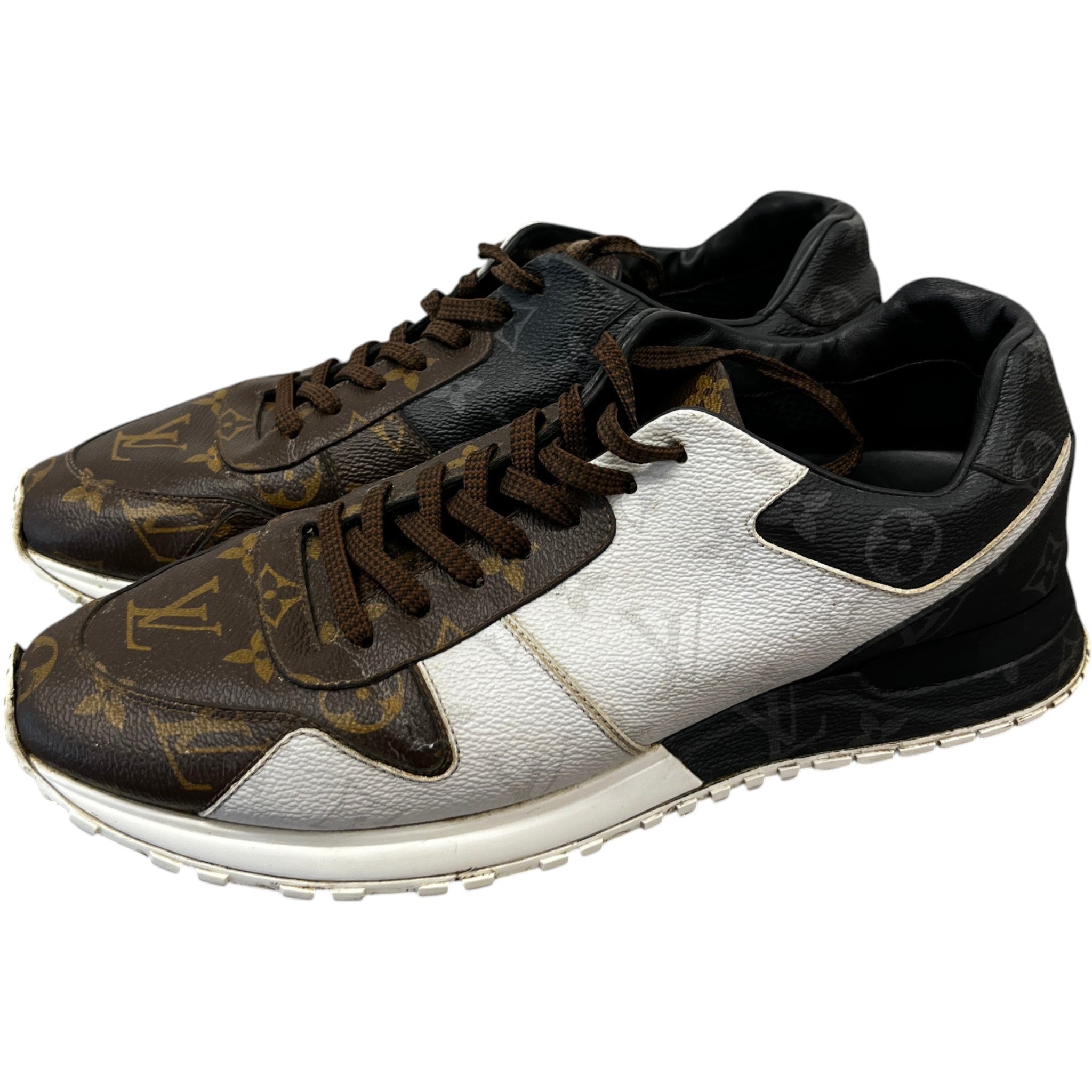 Men's Monogram Run Away Low Trainers Brown Size EU 42 / UK 8