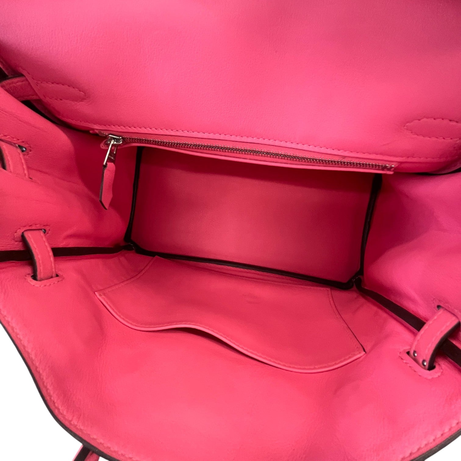 Women's Birkin 25 Rose Azalee Swift Palladium Hardware Bag Pink