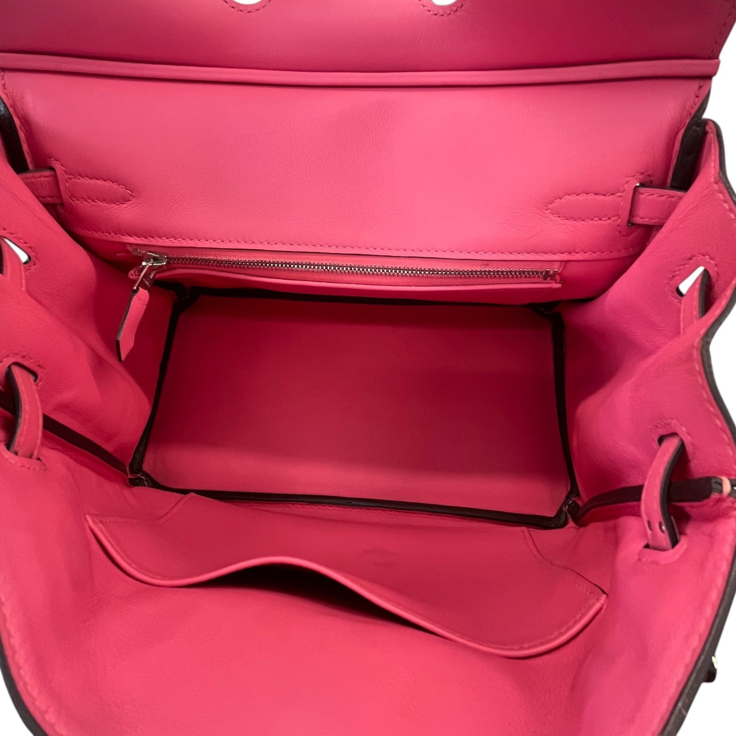 Women's Birkin 25 Rose Azalee Swift Palladium Hardware Bag Pink