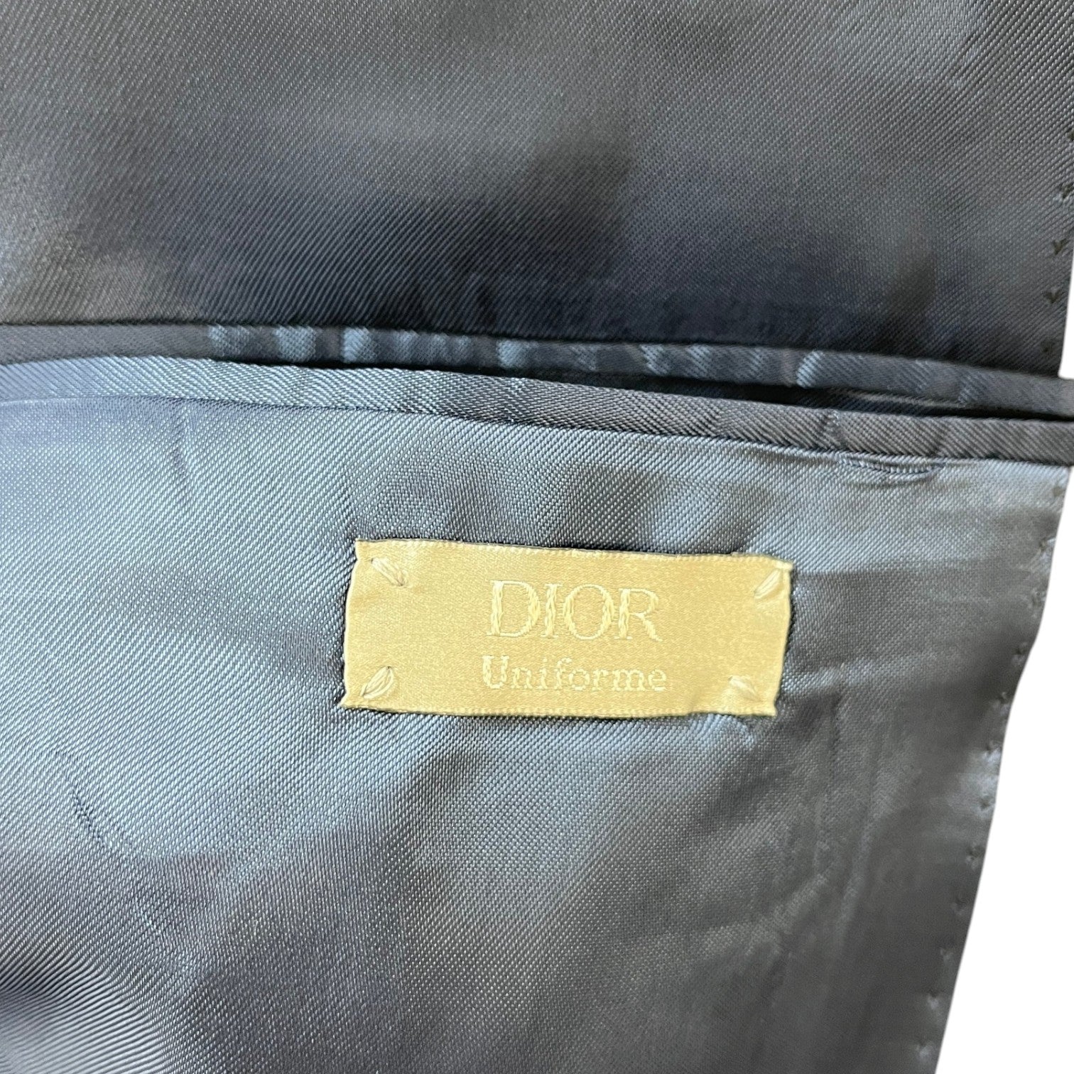 Men's Logo Patch Suit Navy Size 52R