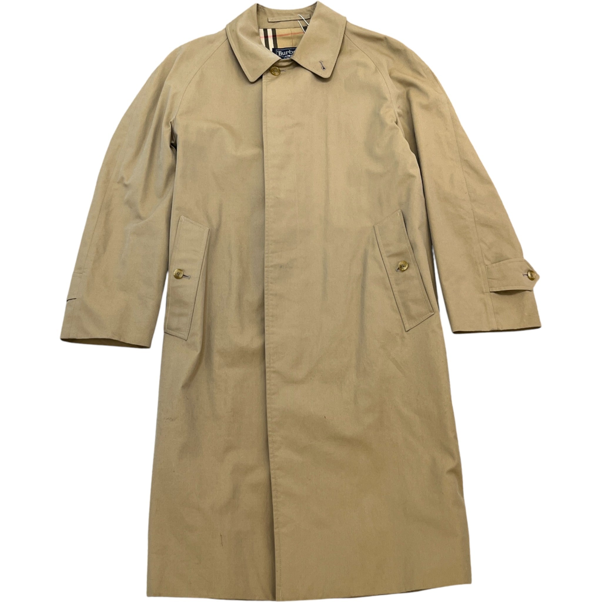 Men's Vintage Trench Jacket Tan Size M