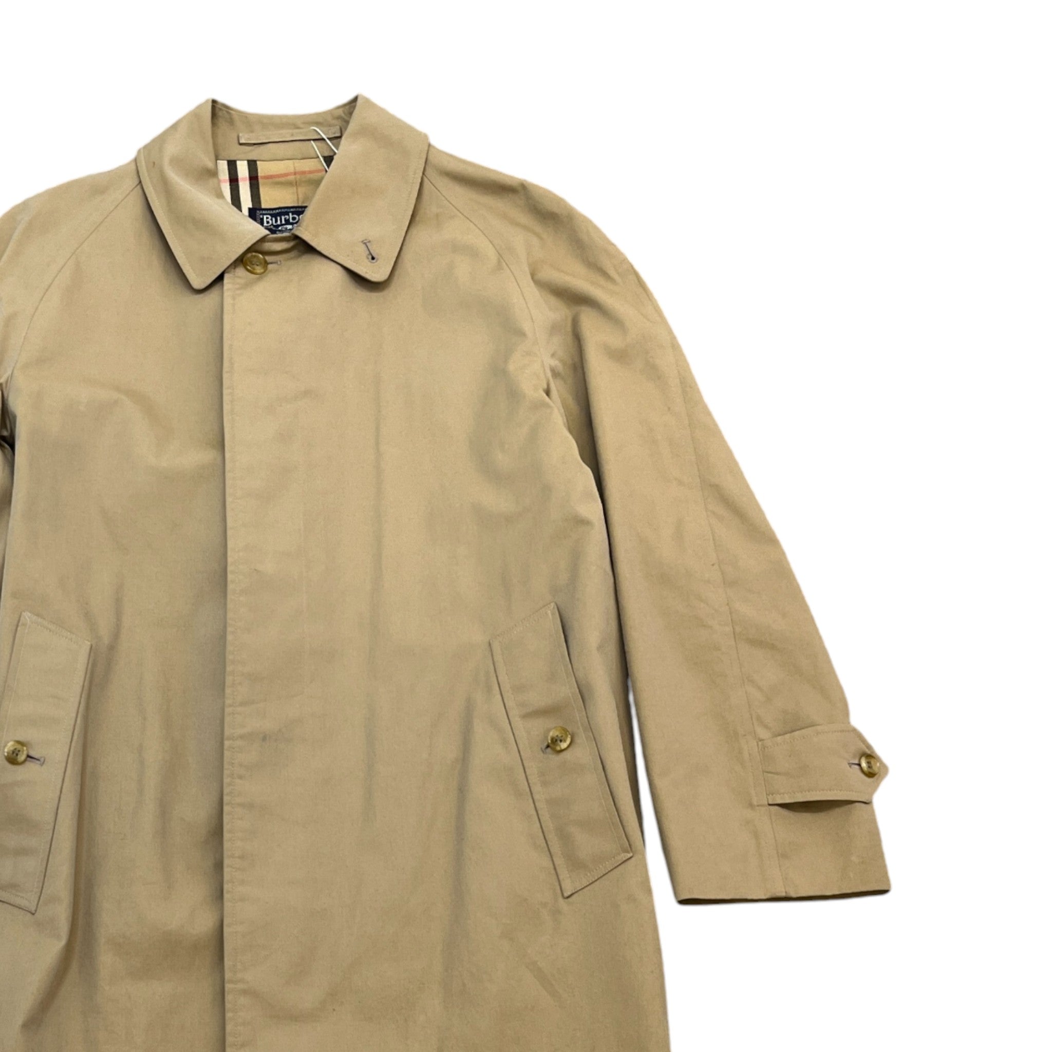 Men's Vintage Trench Jacket Tan Size M