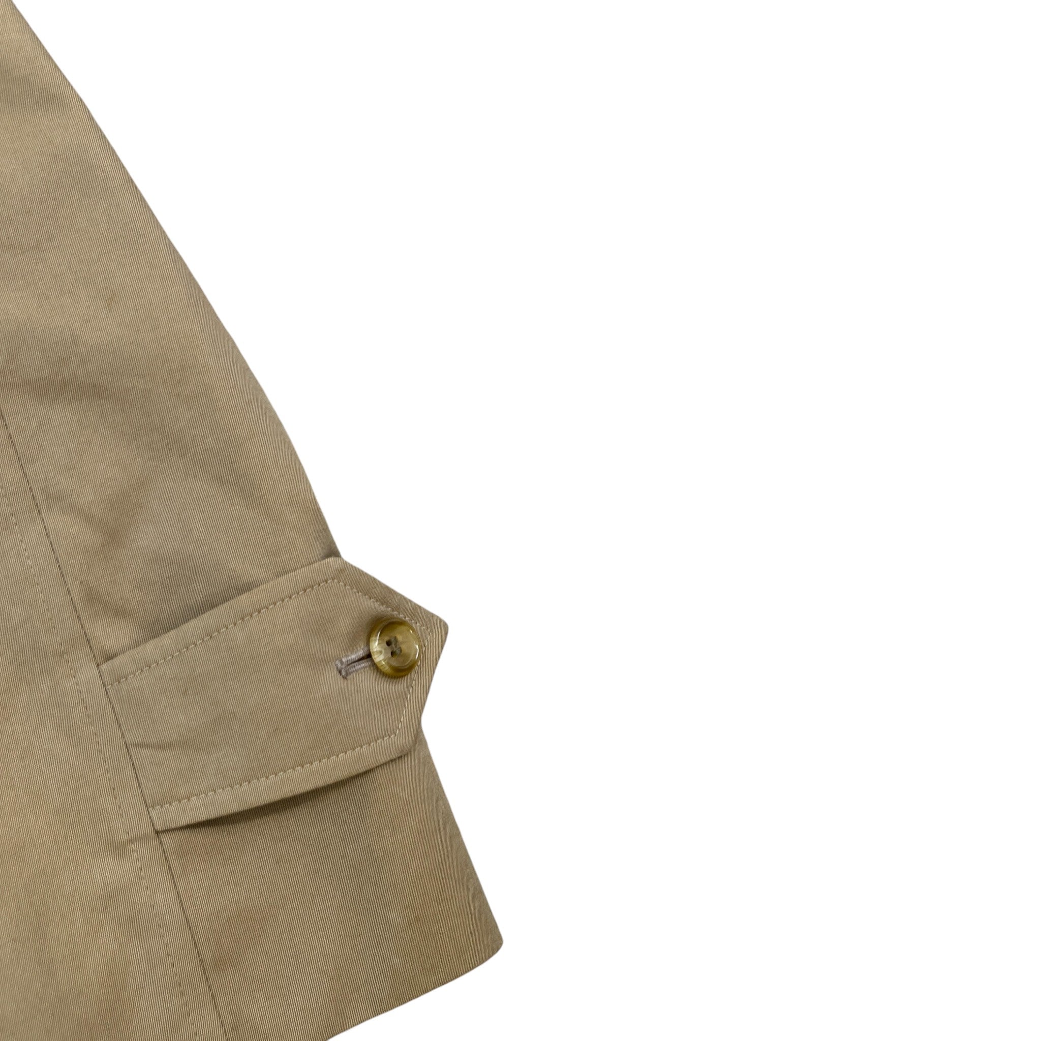 Men's Vintage Trench Jacket Tan Size M