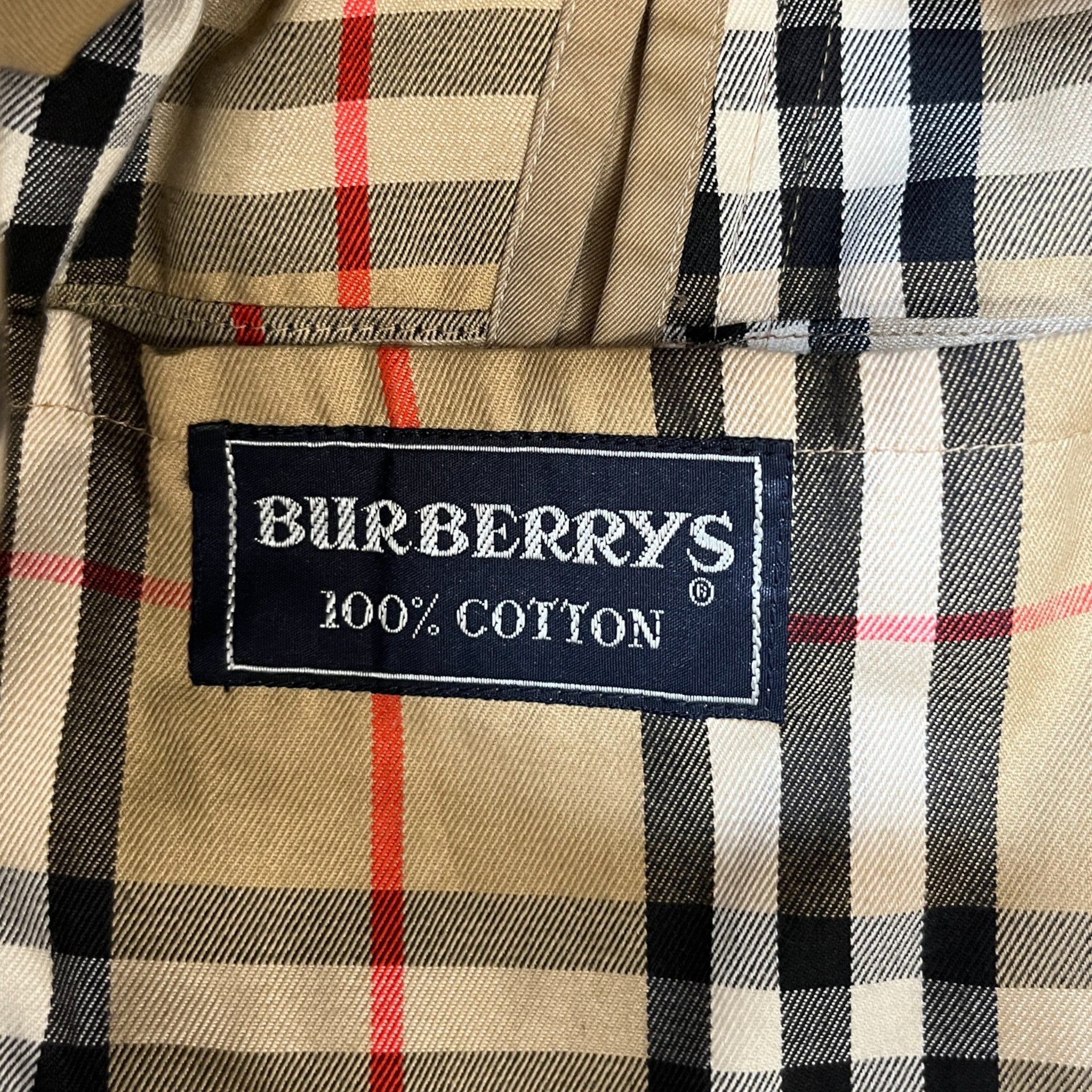 Men's Vintage Trench Jacket Tan Size M