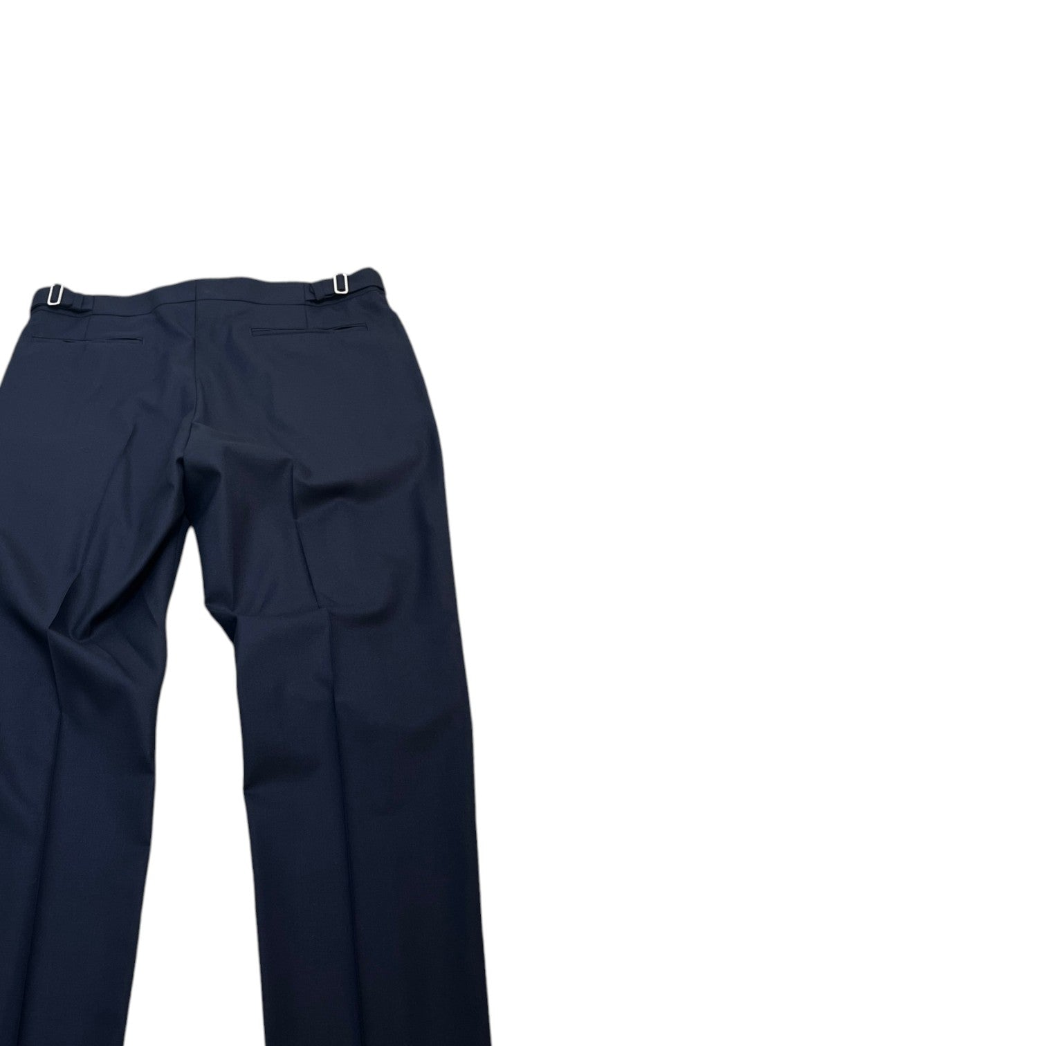 Men's Embroidered Logo Single-Breasted Suit Navy Size 56R