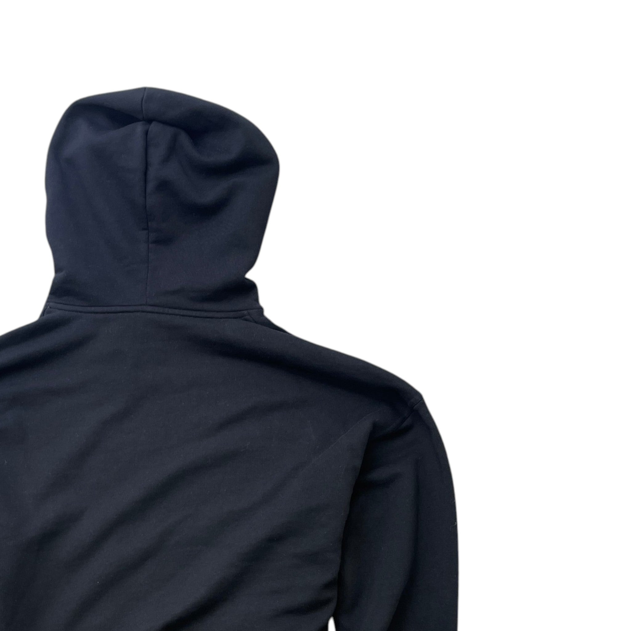 Men's Logo Print Hoodie Black Size S