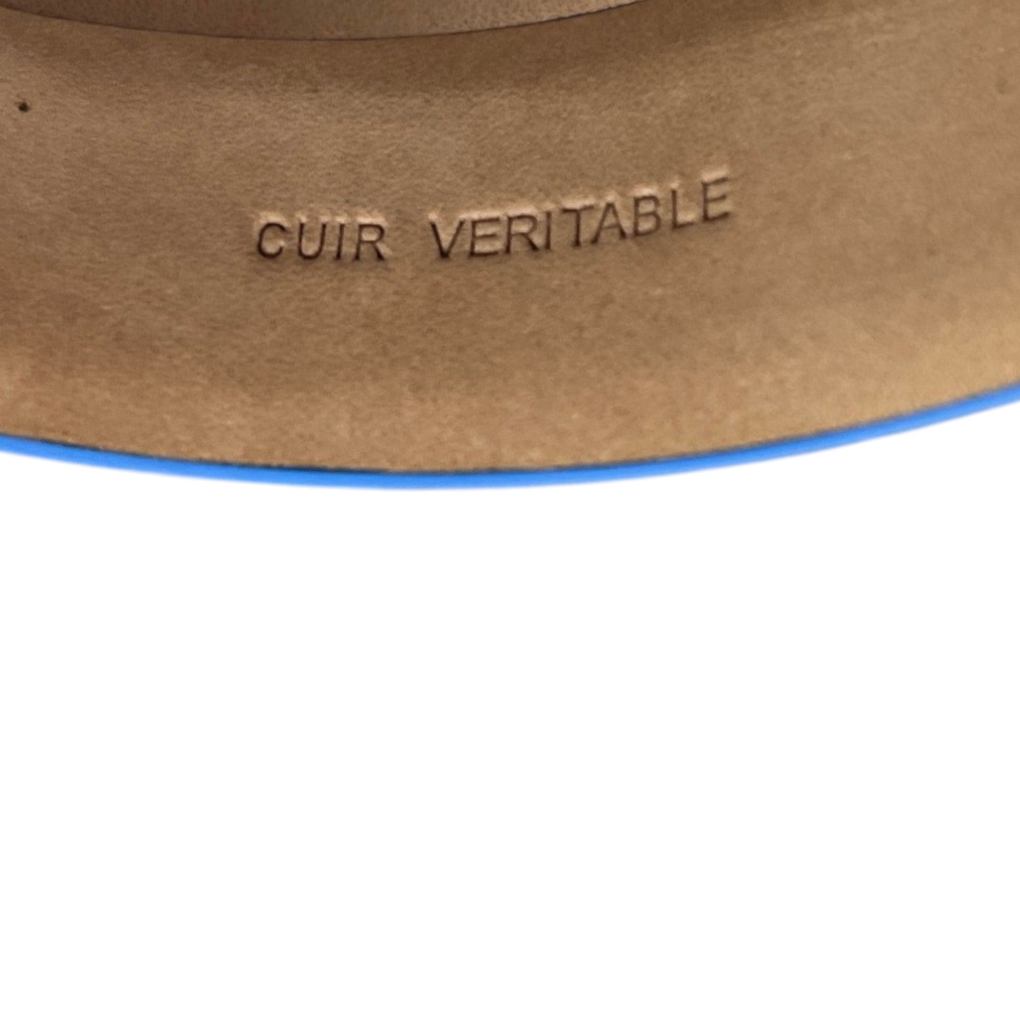 Women's Cc Logo Belt Blue Size 80CM / UK 8