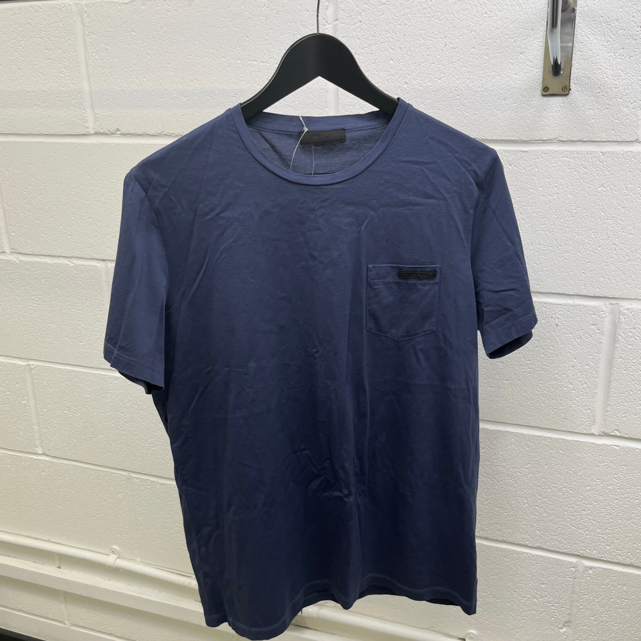Men's Pocket Logo T-Shirt Navy Size M