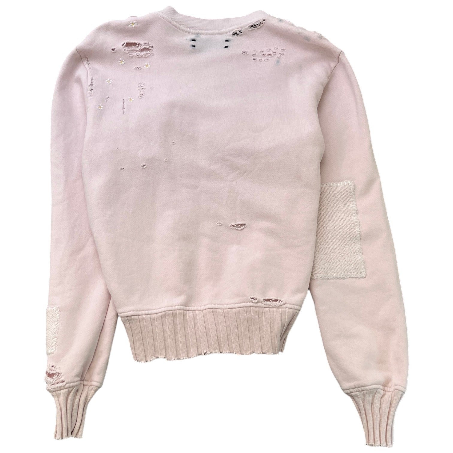 Women's Alligator Distressed Jumper Pink Size S