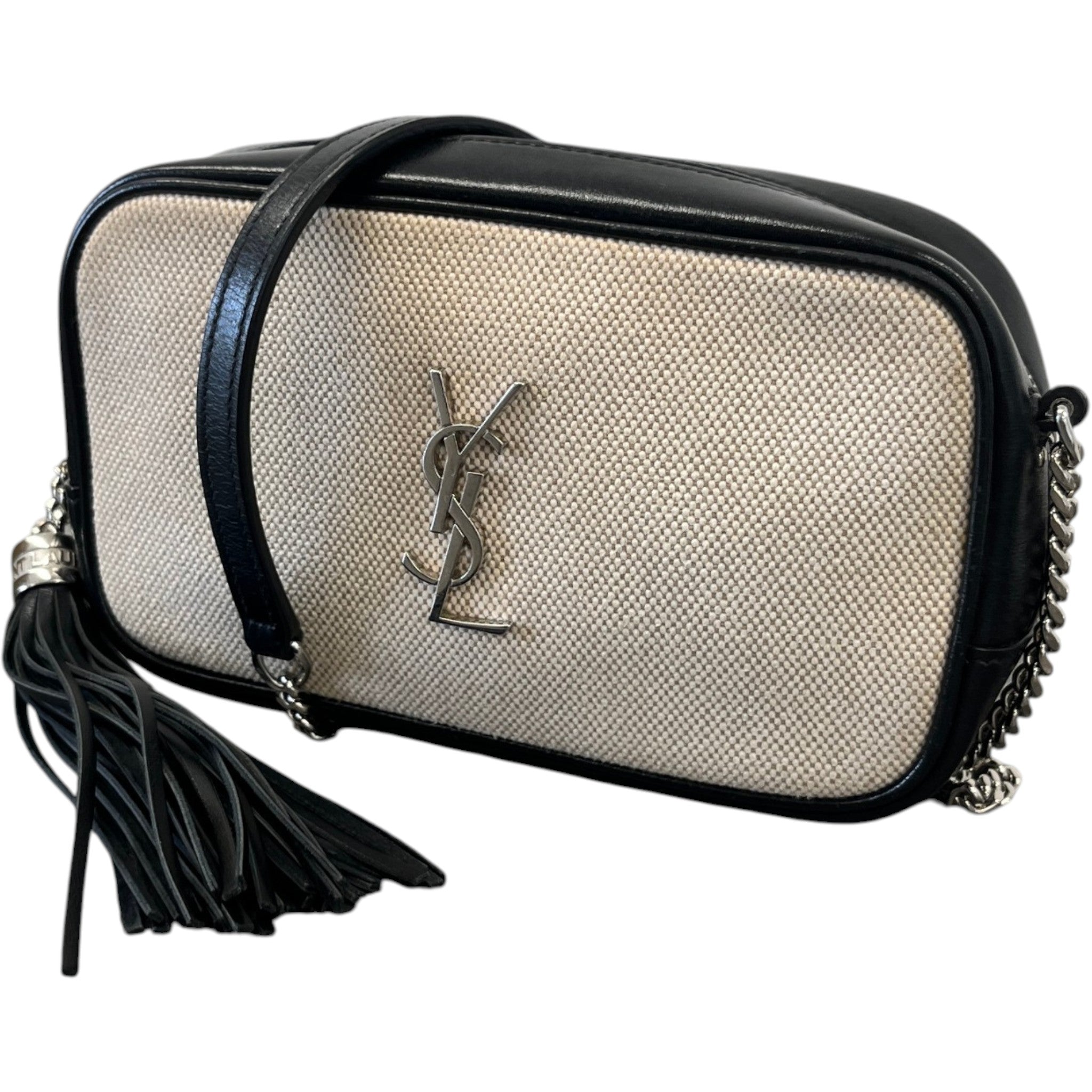 Women's Mini Lou Linen Camera Bag Black