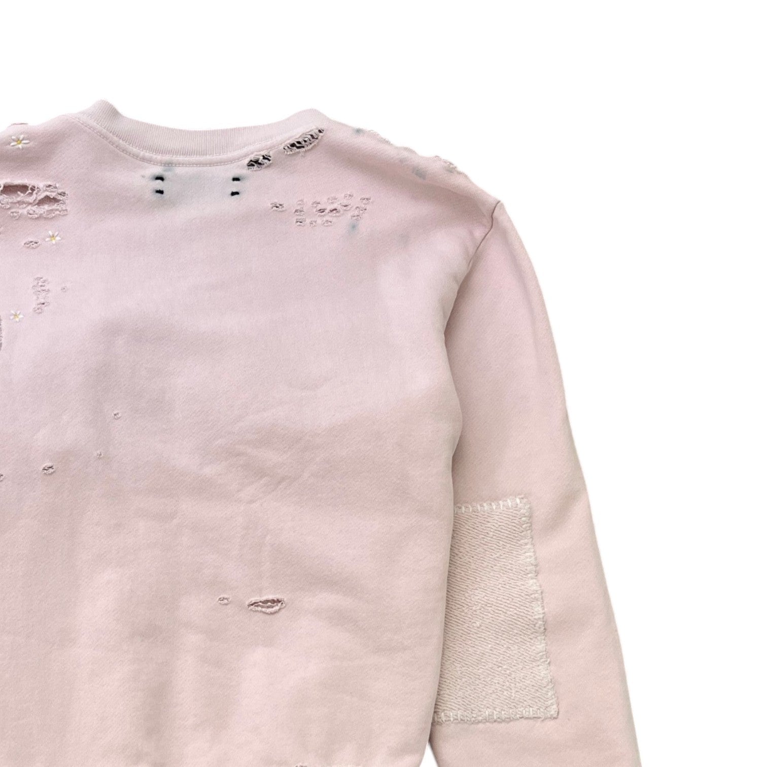 Women's Alligator Distressed Jumper Pink Size S