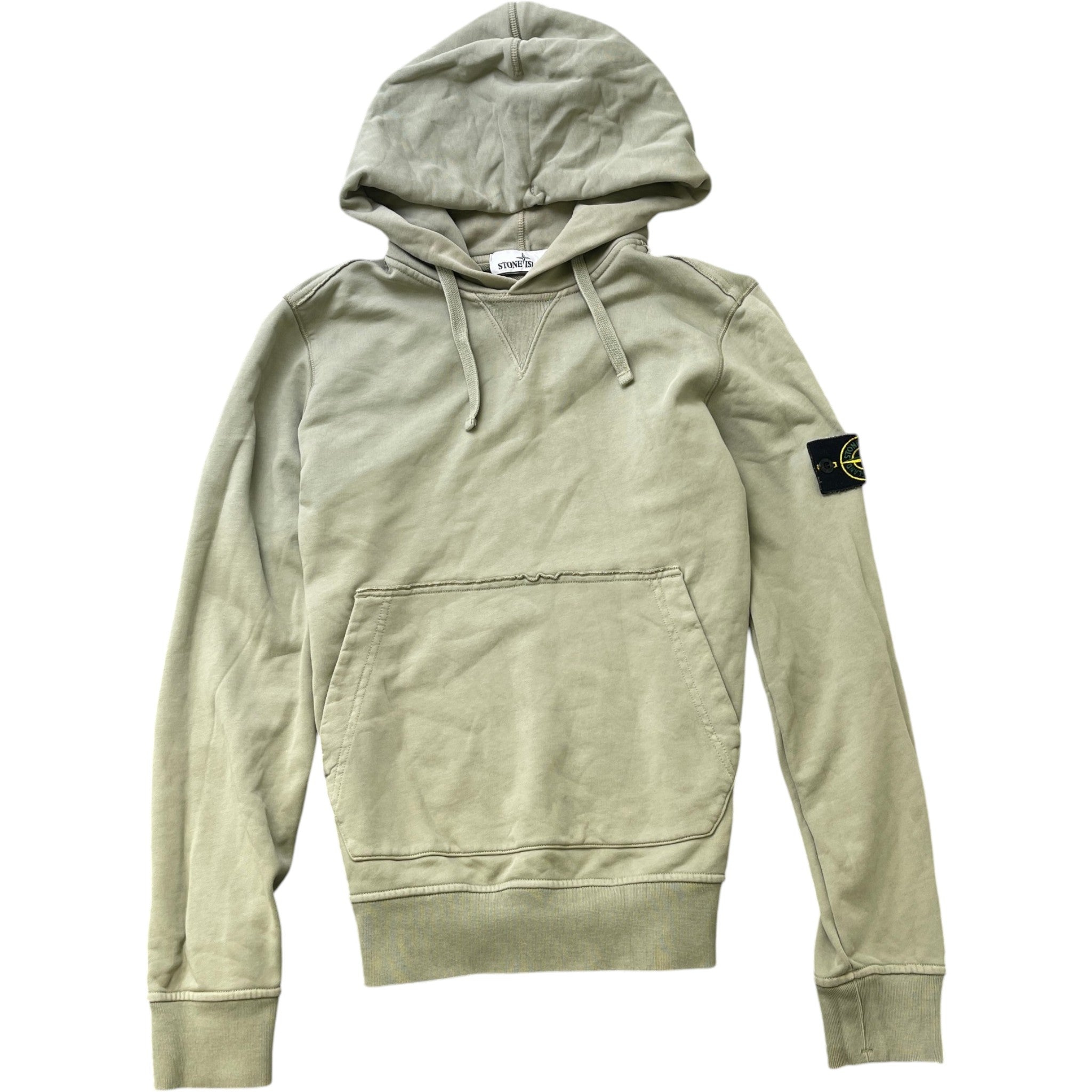 Men's Applique Logo Hoodie Green Size S