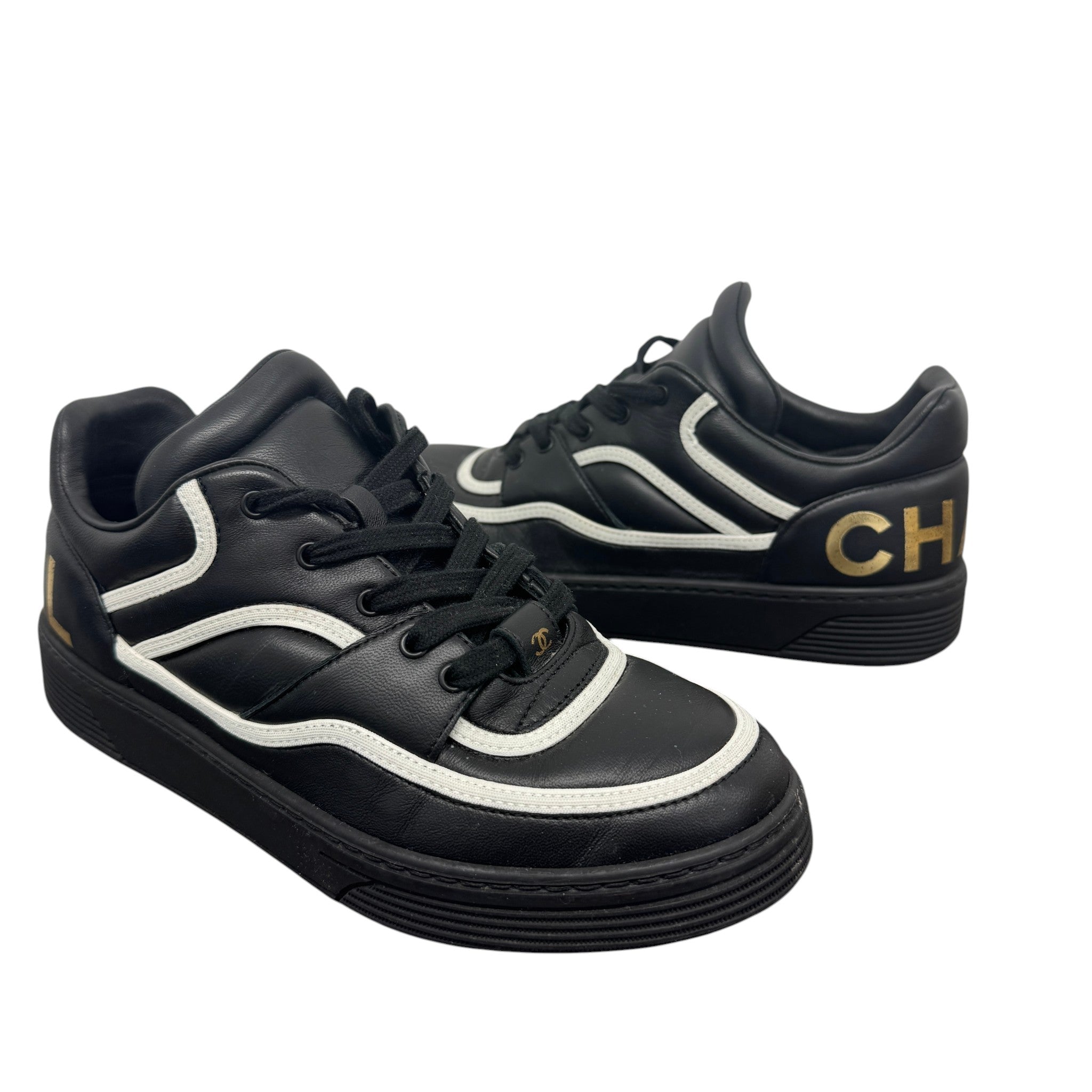 Women's Logo Low Trainers Black Size EU 37.5 / UK 4.5