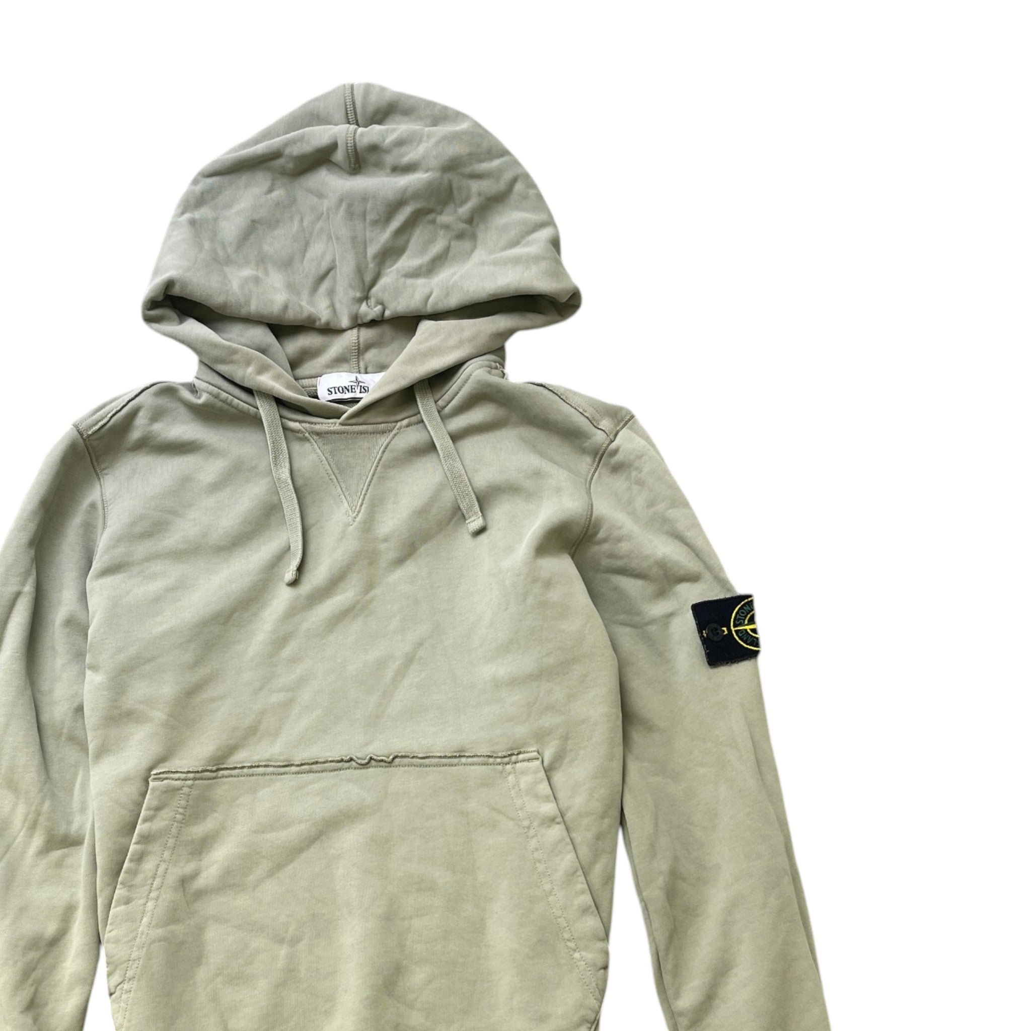 Men's Applique Logo Hoodie Green Size S