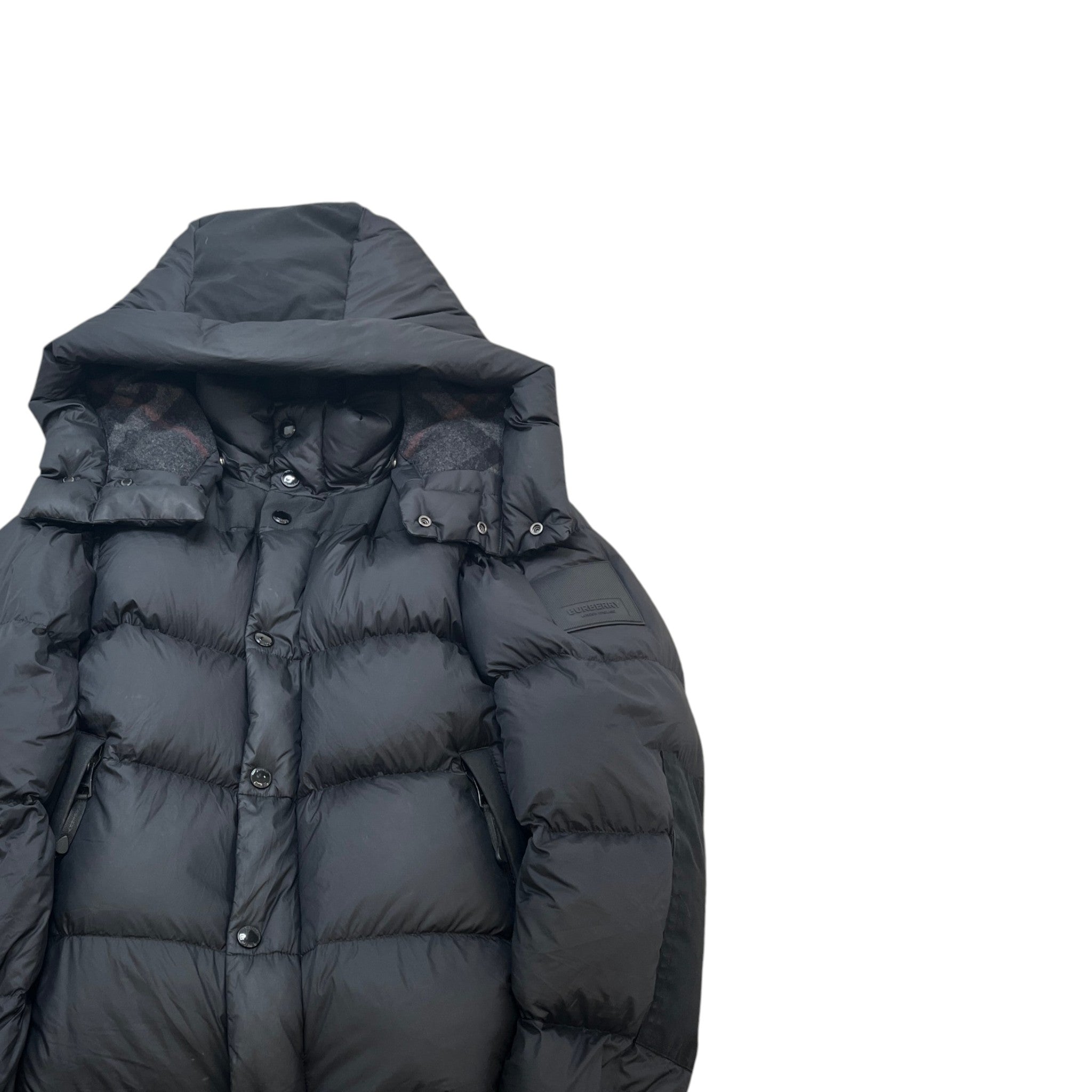 Men's Detachable Sleeve Down Jacket Black Size S