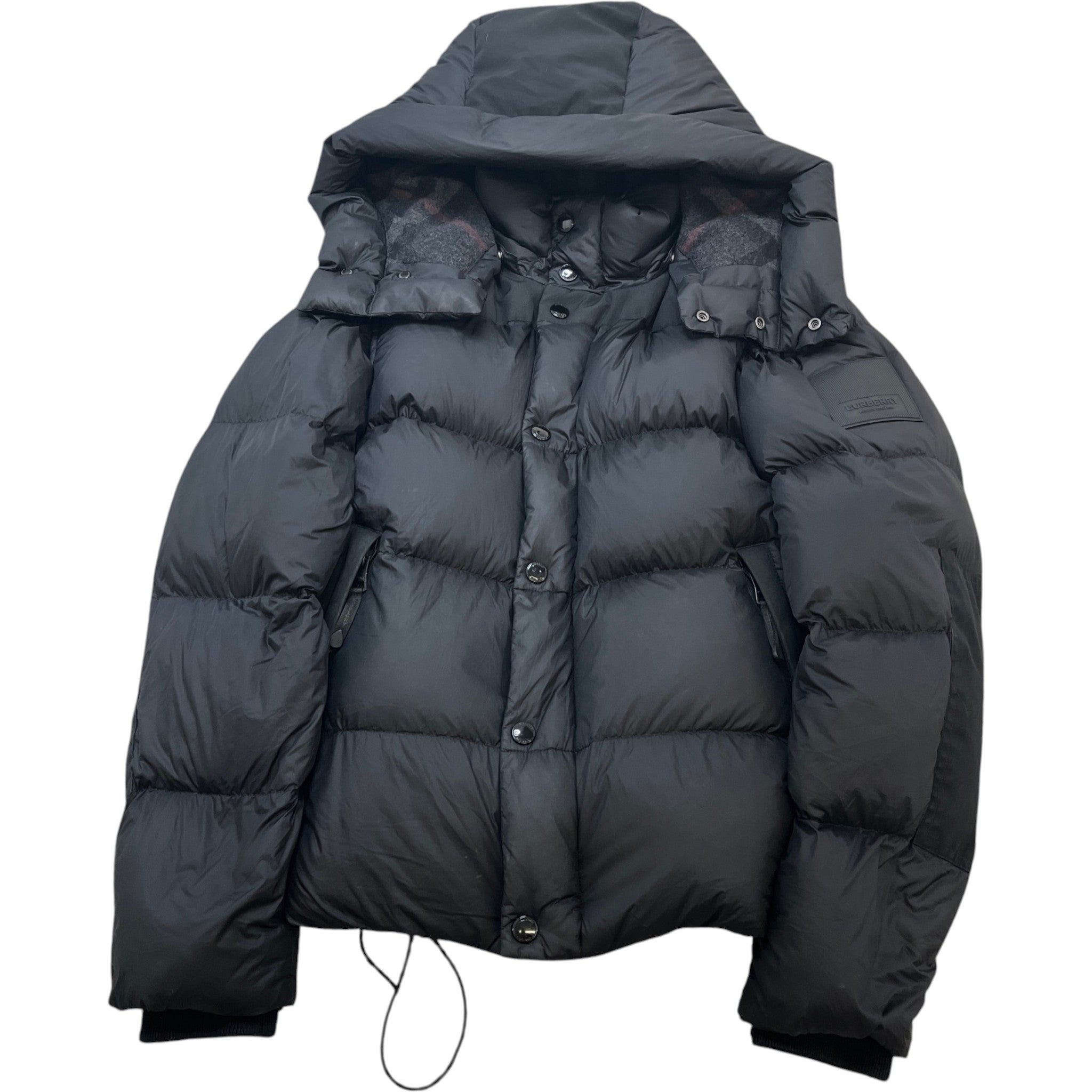 Men's Detachable Sleeve Down Jacket Black Size S