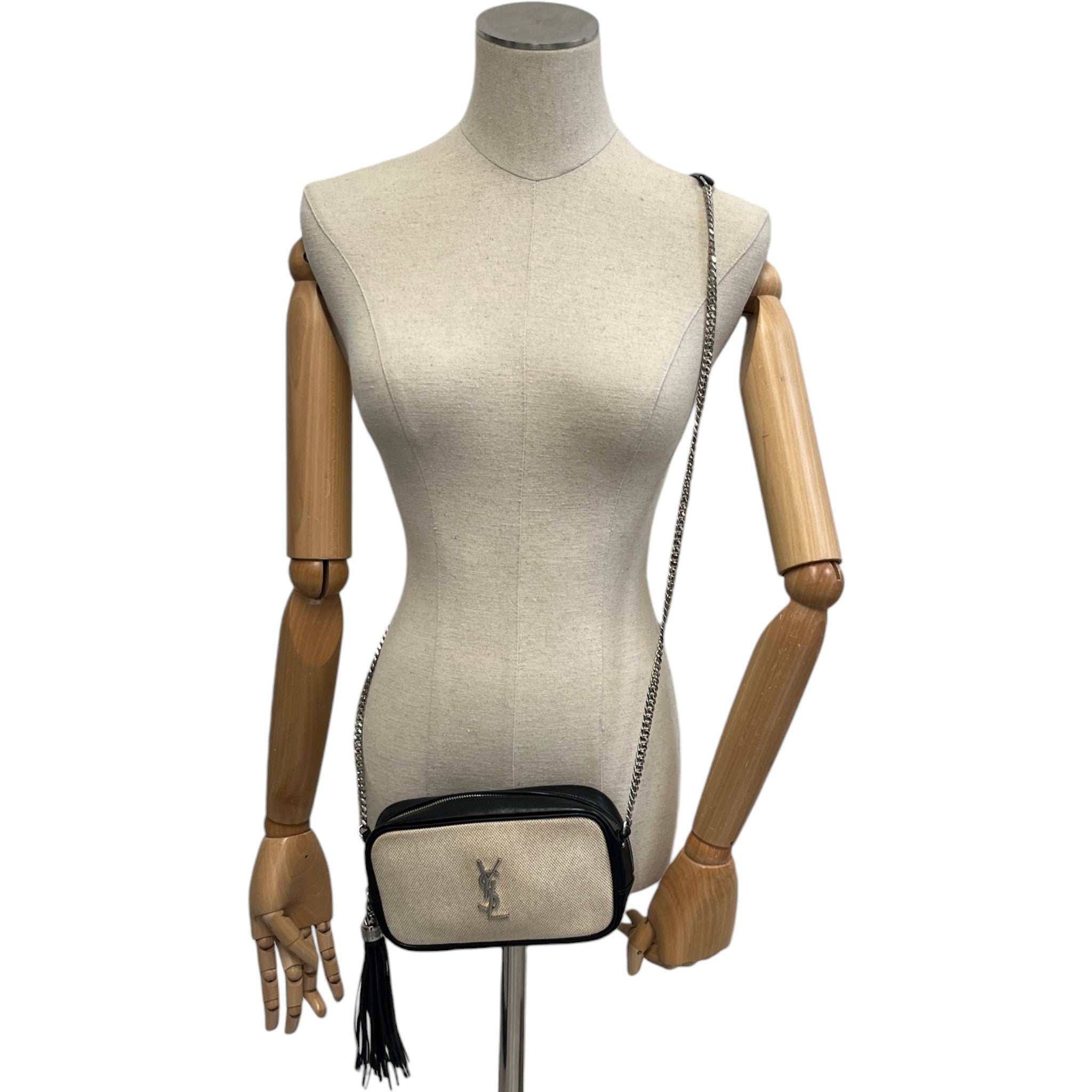 Women's Mini Lou Linen Camera Bag Black