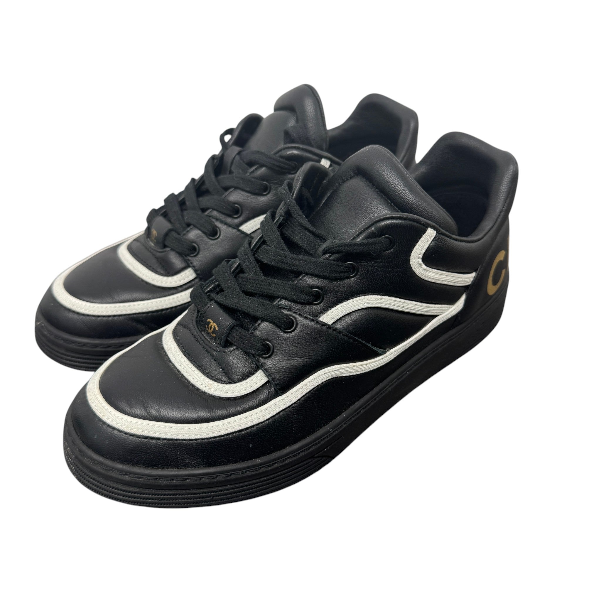 Women's Logo Low Trainers Black Size EU 37.5 / UK 4.5