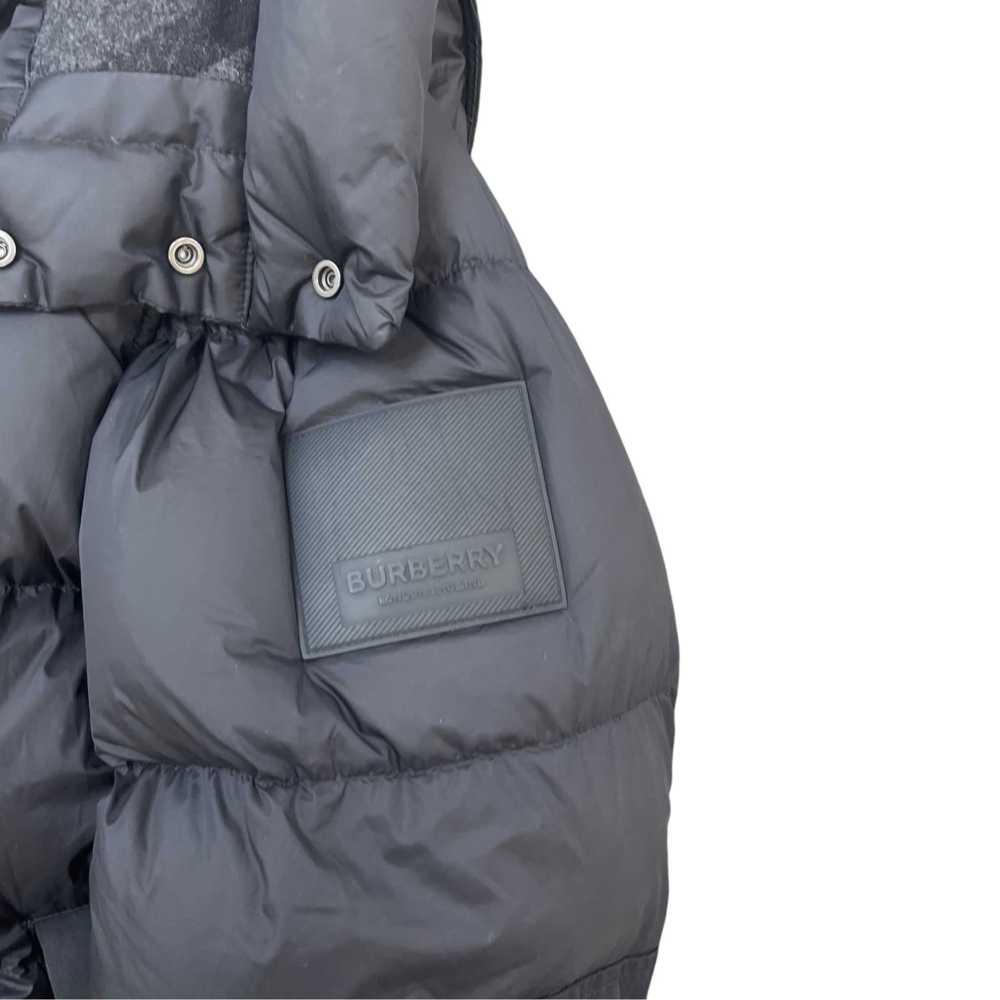 Men's Detachable Sleeve Down Jacket Black Size S