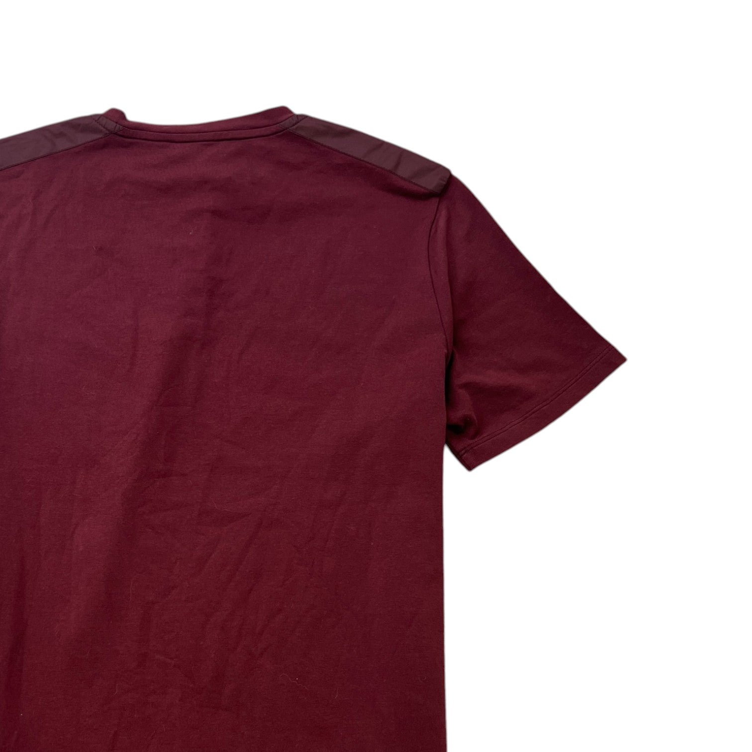 Men's Plaque Logo T-Shirt Burgundy Size M