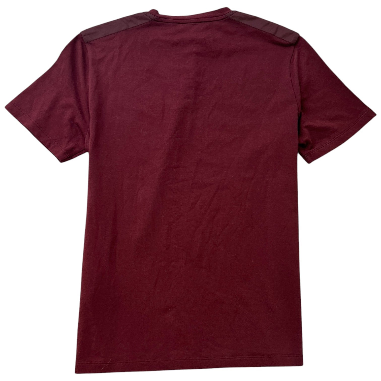Men's Plaque Logo T-Shirt Burgundy Size M