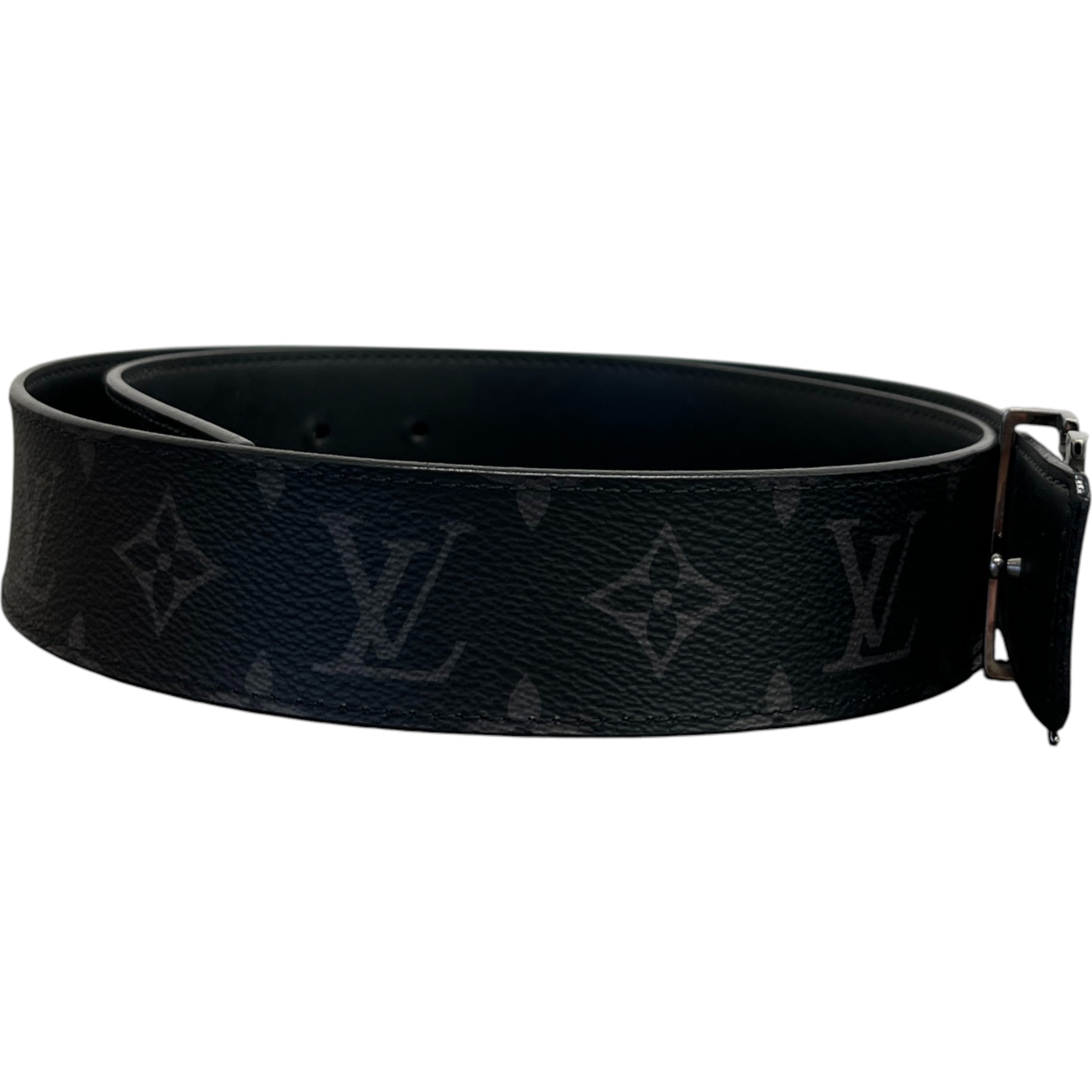 Men's Monogram Eclipse Reversible Belt Black Size Waist 28"