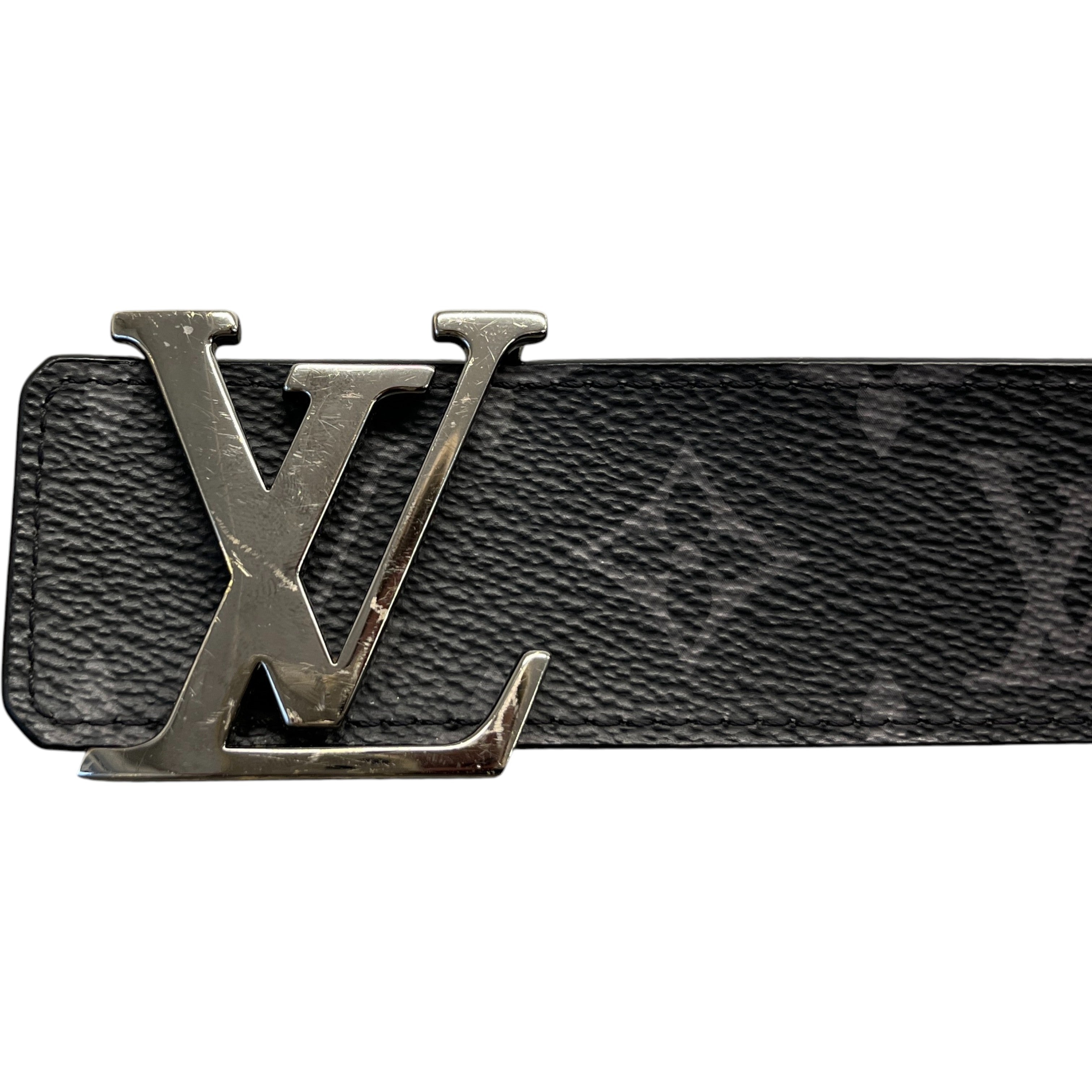 Men's Monogram Eclipse Reversible Belt Black Size Waist 28"