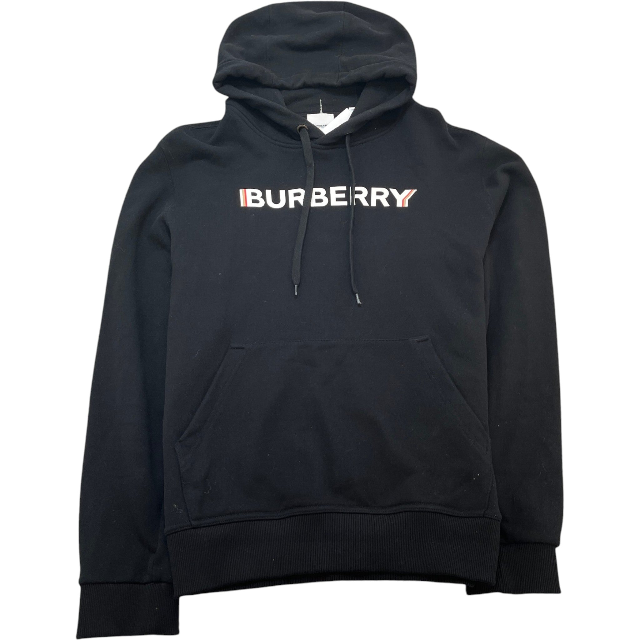 Men's Logo Print Hoodie Black Size L