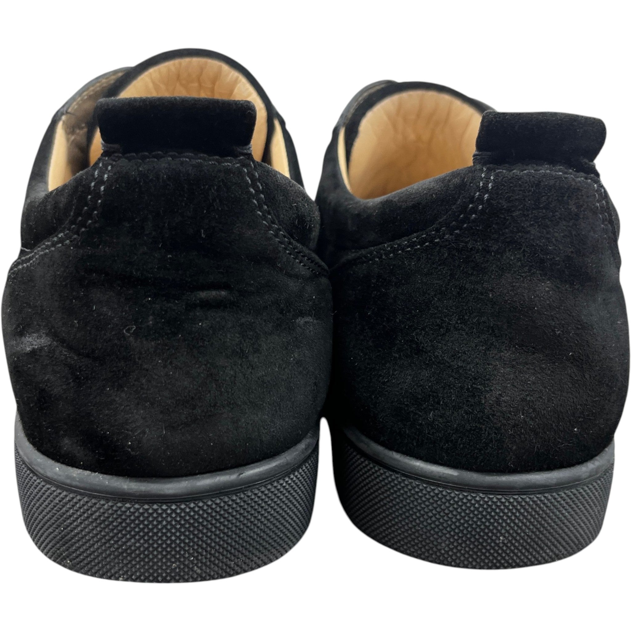 Men's Louis Spikes Flat Low Trainers Black Size EU 45.5 / UK 11.5