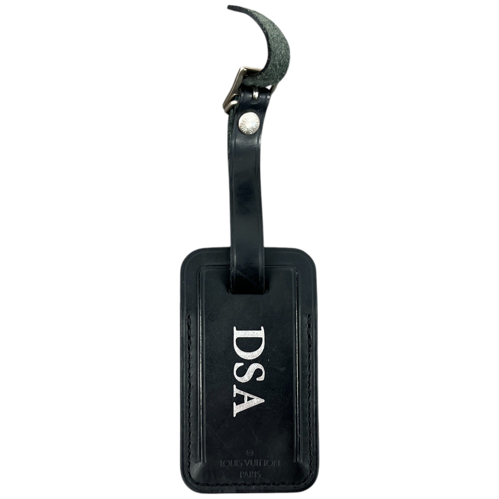 Men's Dsa Initials Luggage Tag Black