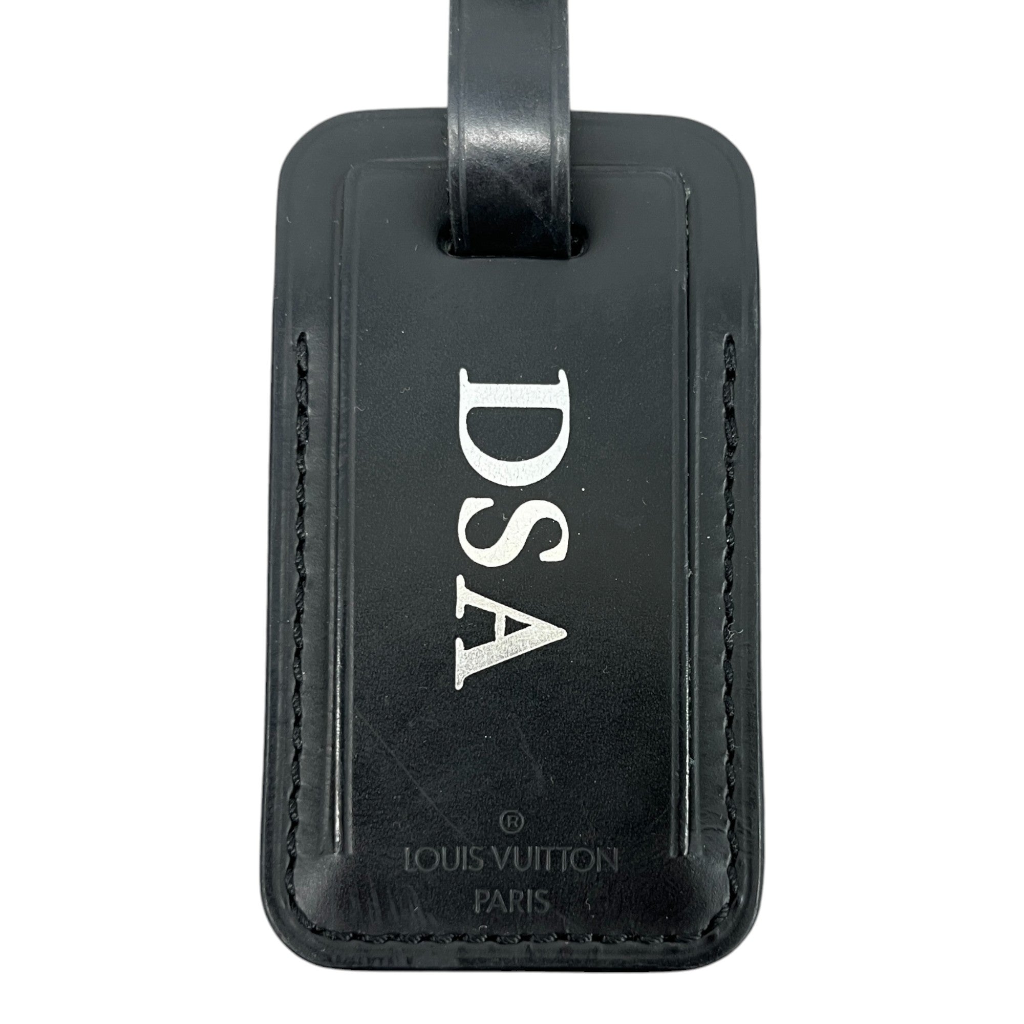 Men's Dsa Initials Luggage Tag Black