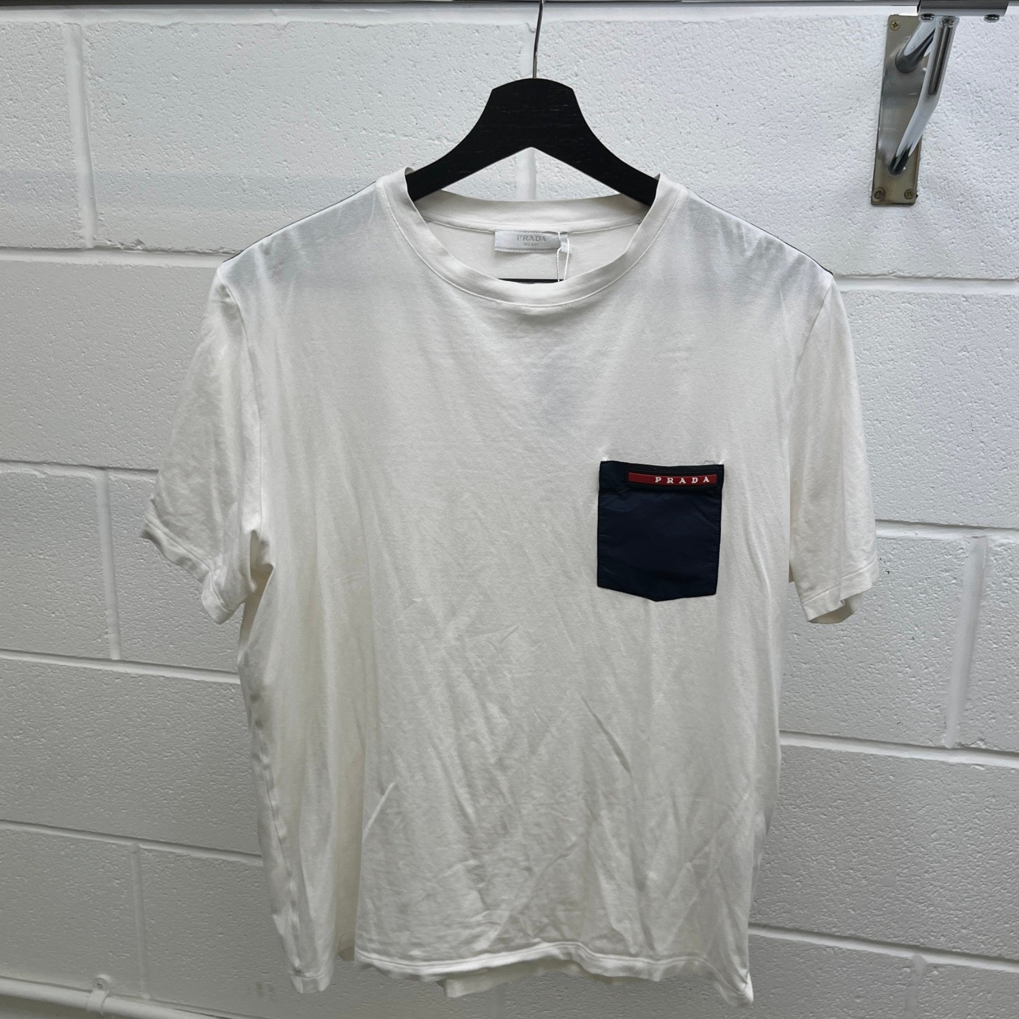 Men's Linea Rossa Nylon Pocket T-Shirt White Size M
