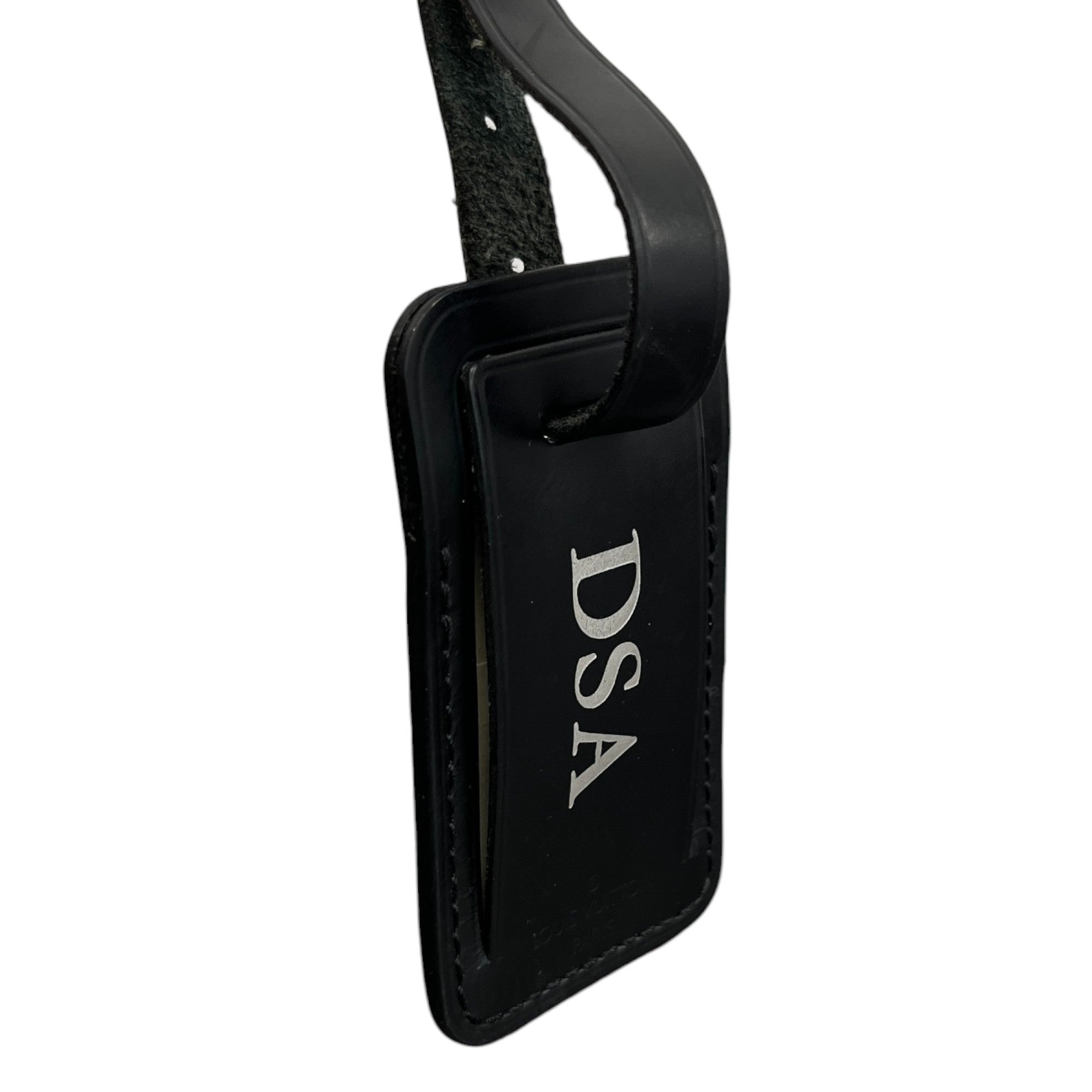 Men's Dsa Initials Luggage Tag Black