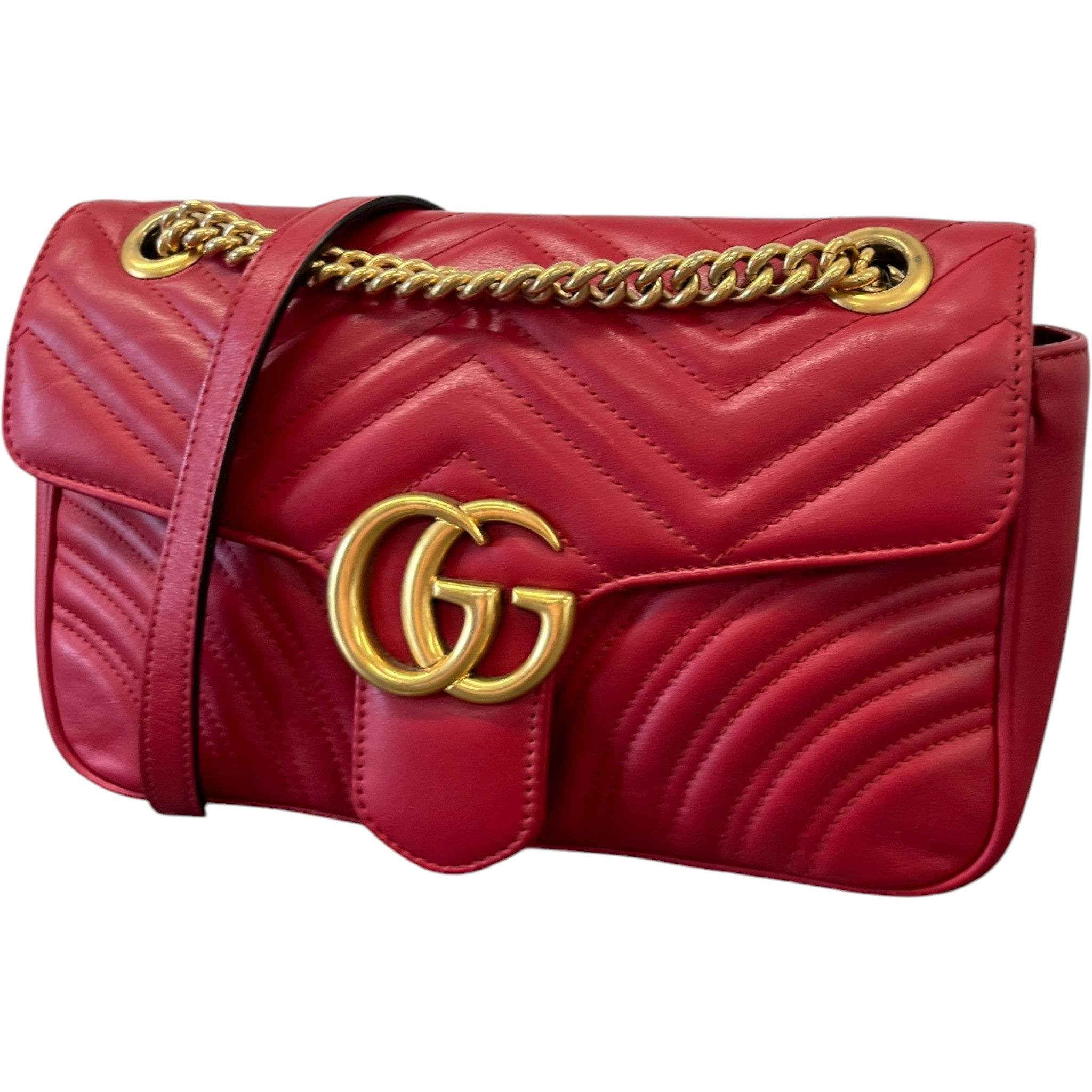 Women's Gg Marmont Small Bag Red